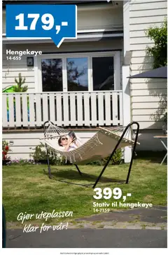 Forhåndsvisning av Biltema kundeavis gyldig fra 01.05.2026 | Side: 14 | Produkter: Hengekøye