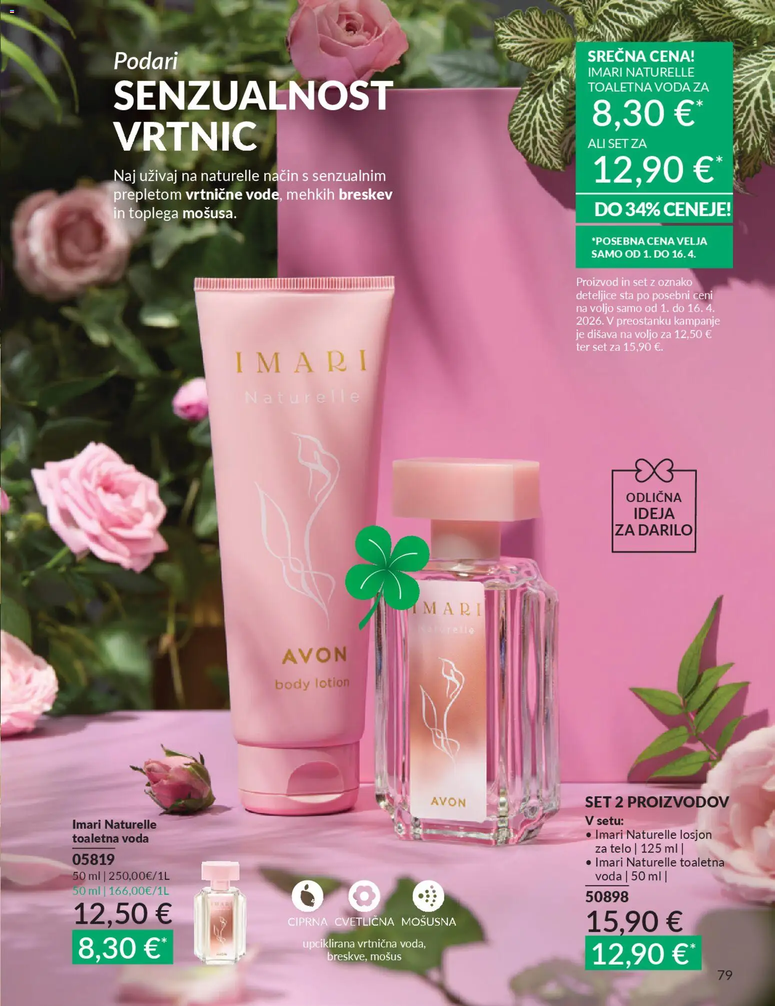 Novi Avon katalog ponudbe – veljaven od 31.03.2026 | Stran: 79 | Izdelki: Disava, Voda, Toaletna voda, Breskev
