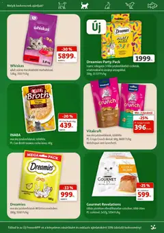 Fressnapf akciós újság - amely érvényes a következő dátumtól: 2026.08.06. | Oldal: 6 | Termékek: Macskaeledel, Whiskas, Pástétom
