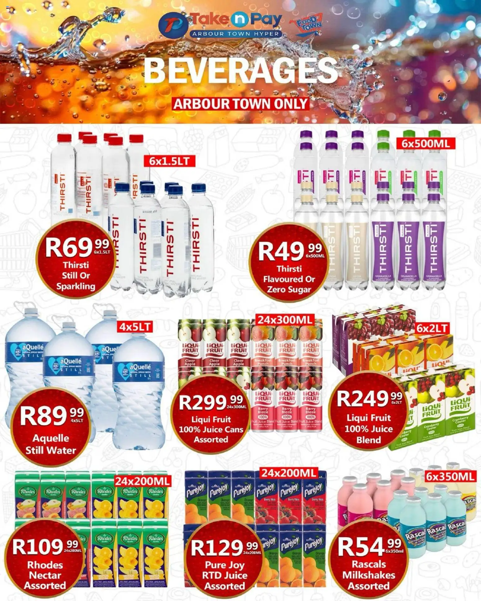New Take n Pay catalogue – valid from 04.05.2026 | Page: 38 | Products: Cooler, Water, Fruit, Sugar