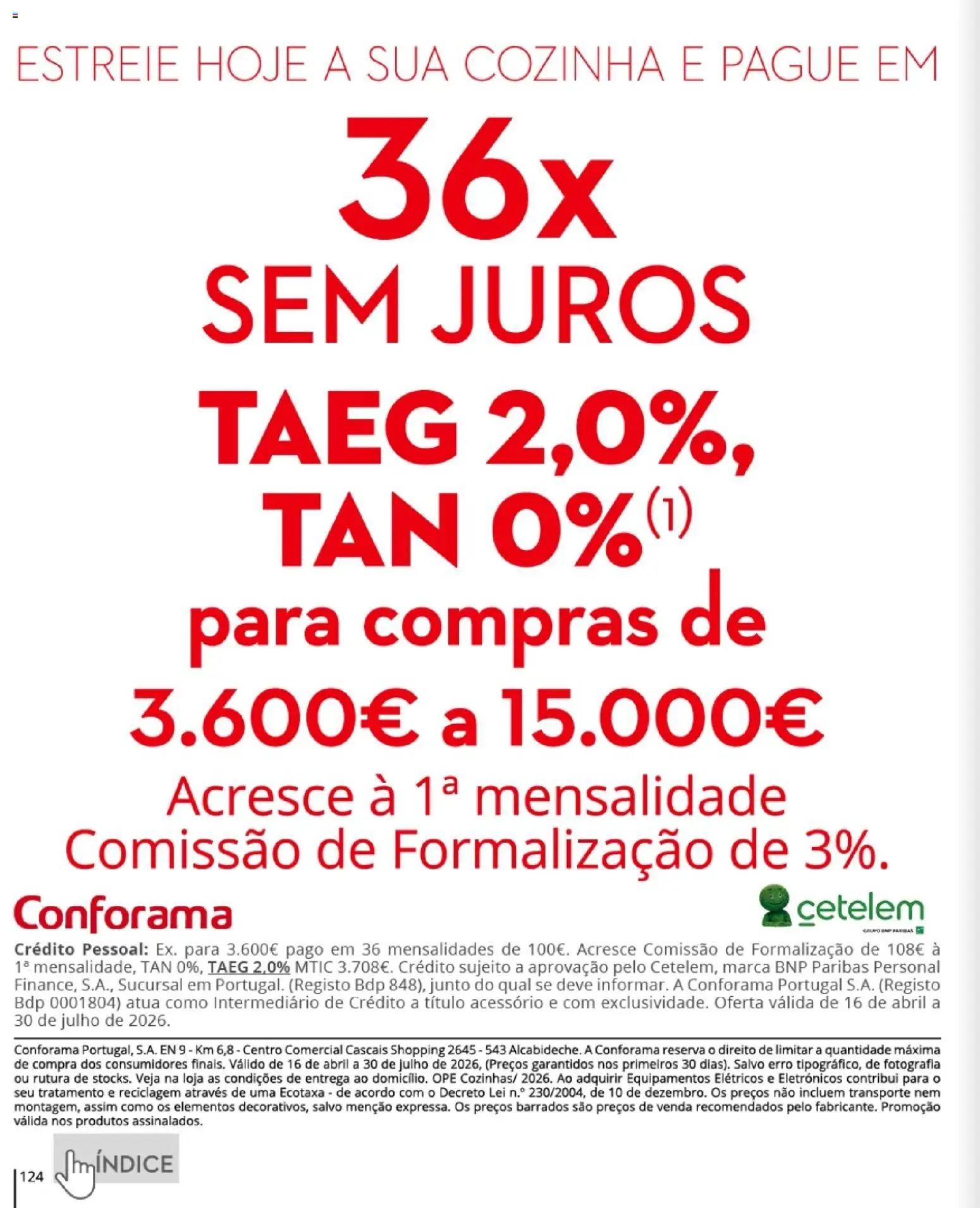 Conforama folheto │ válido de 16.04.2026 | Página: 124