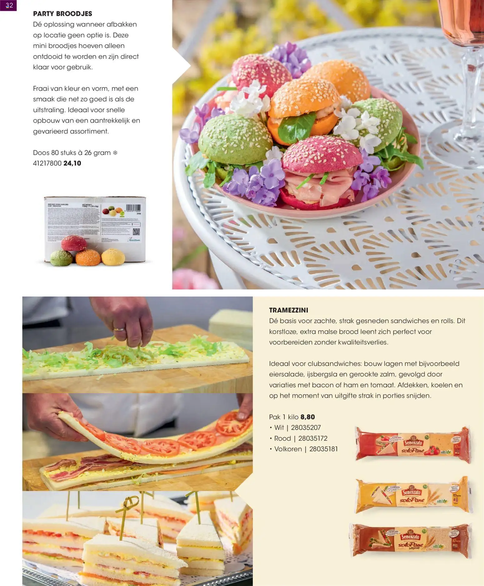 {H1} | Pagina: 32 | Producten: Brood, Ham, Bacon, Broodjes