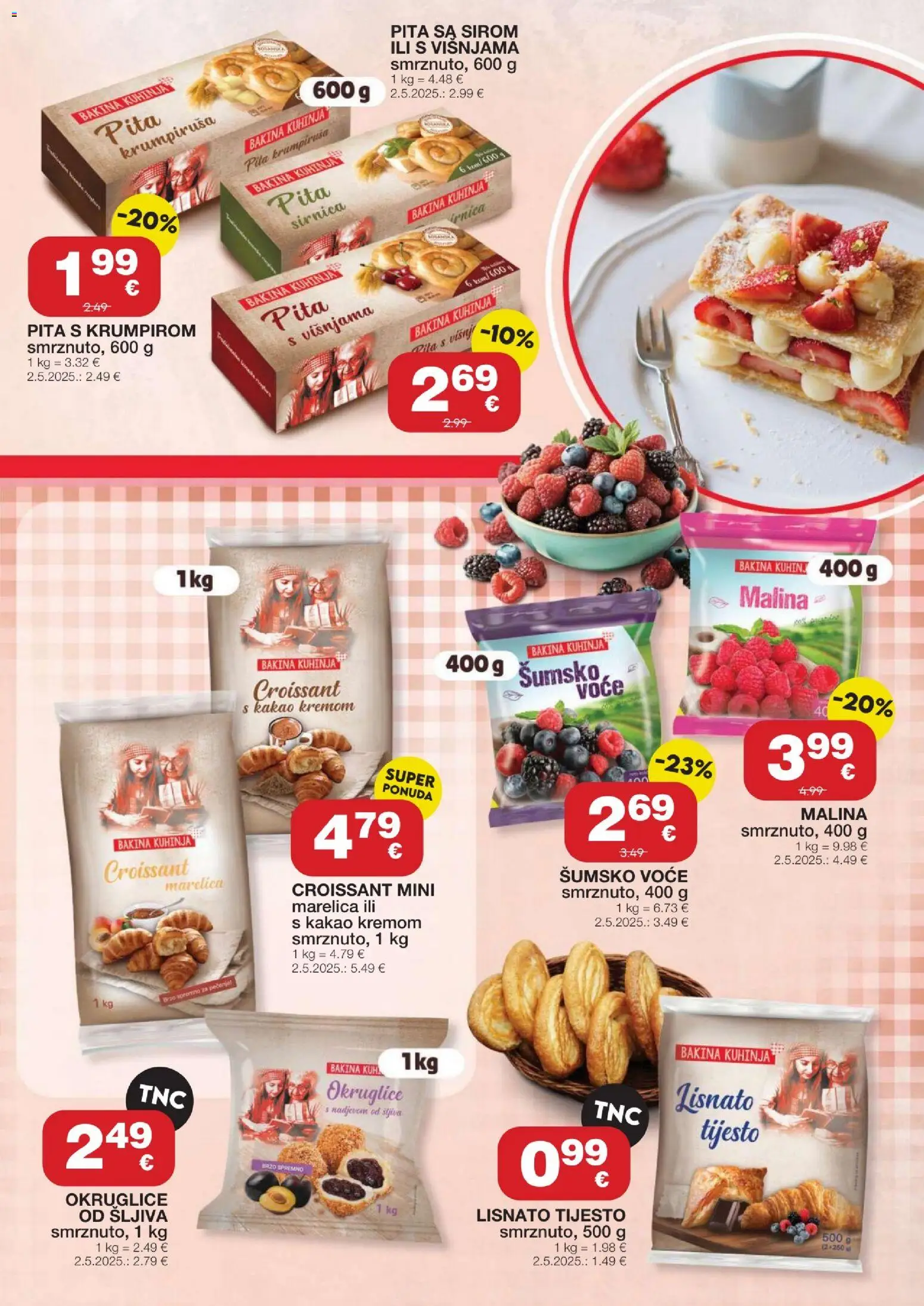 Stanić Diskont katalog | vrijedi od 05.03.2026 | Stranica: 7 | Proizvodi: Šumsko voće, Okruglice, Kakao, Kuhinja