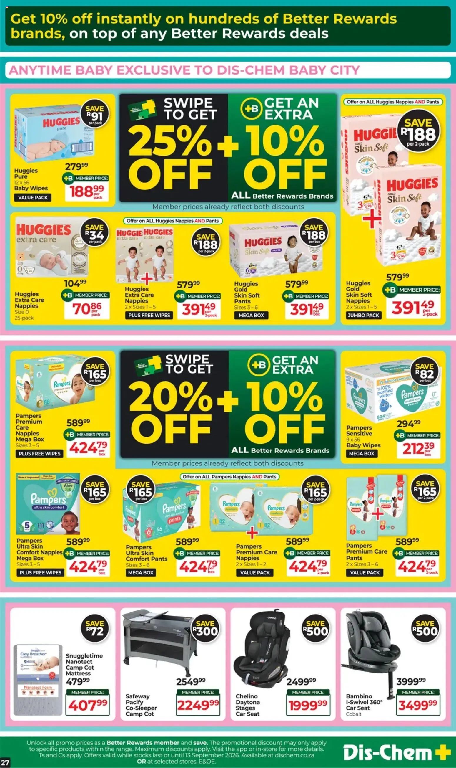 New Dis-Chem catalogue – valid from 11/08/2026 | Page: 22 | Products: Pants, Box, Foam, Nappies