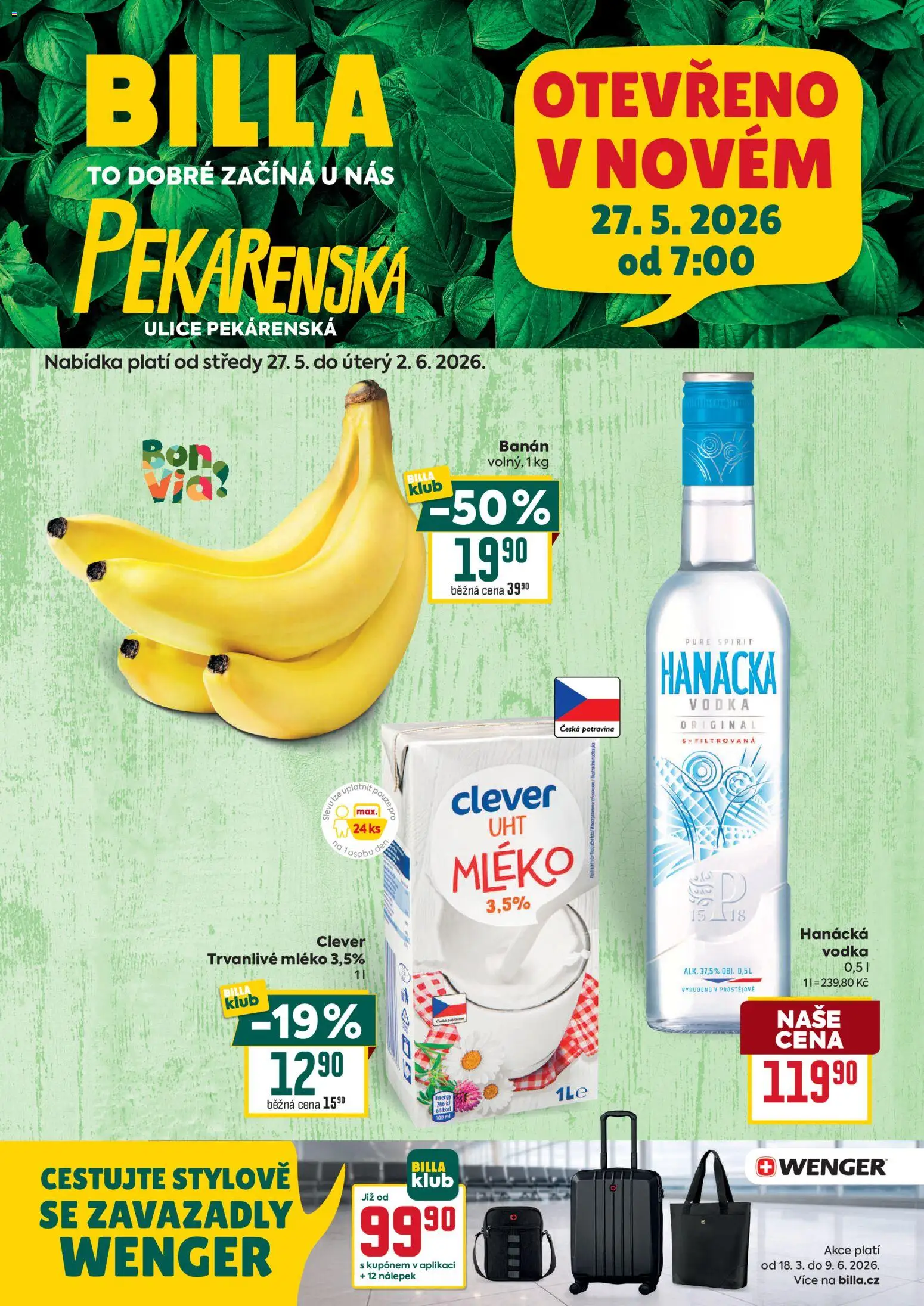 Billa leták - České Budějovice od 27.05.2026 | Strana: 1