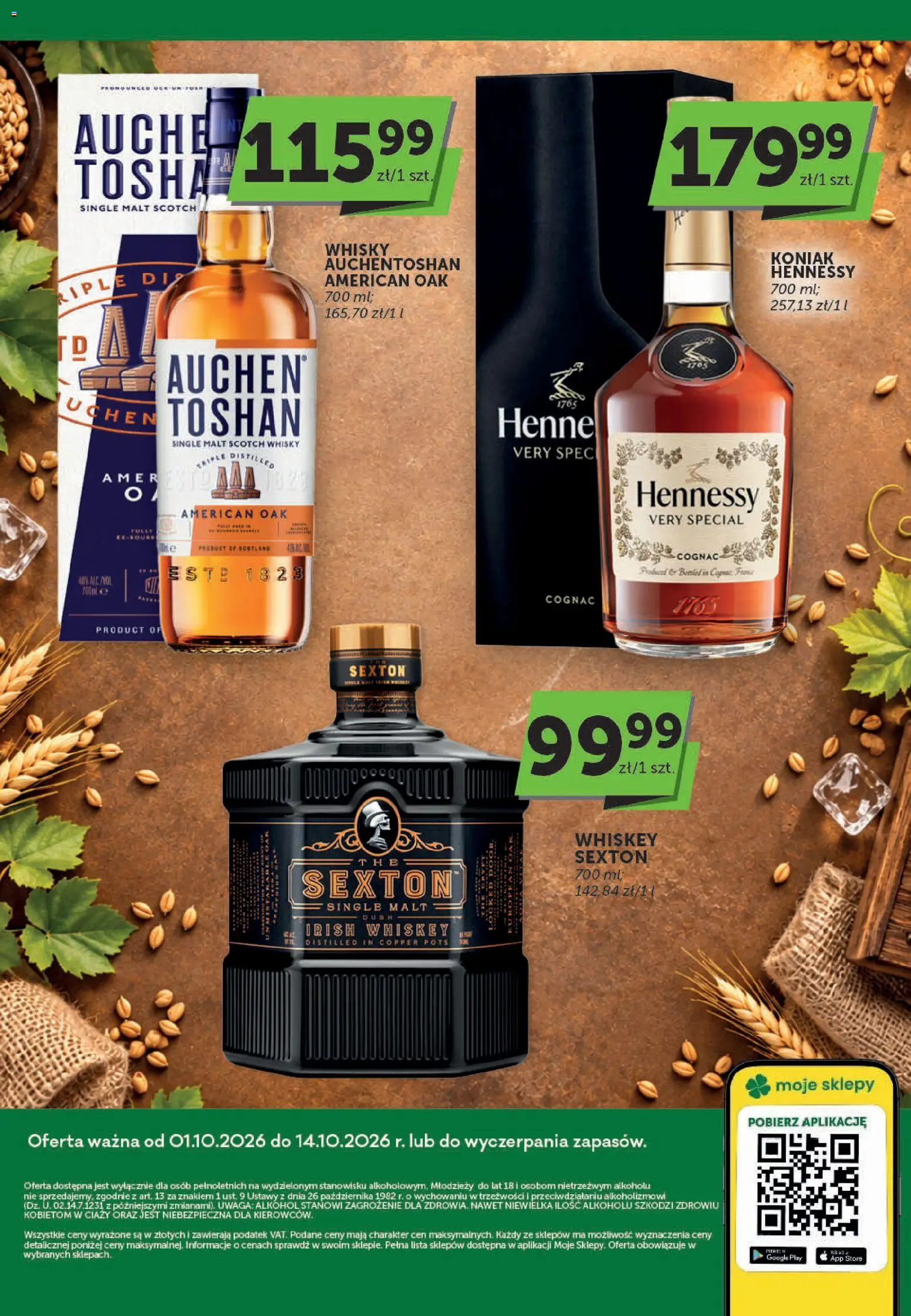 ABC gazetka - Katalog alkoholowy od 01.10.2026 | Strona: 8 | Produkty: Koniak, Irish whiskey, Alkohol, Whisky