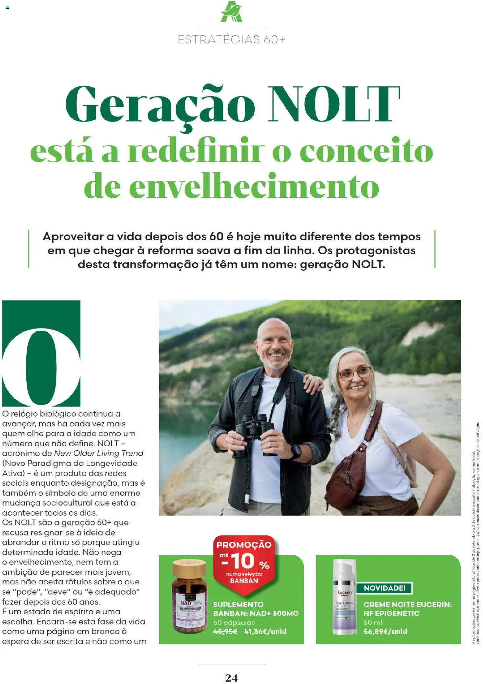 Auchan Revista Longevidade e Especial Bebe │ válido de 02/09/2026 | Página: 24 | Produtos: Relógio, Cápsulas, Creme