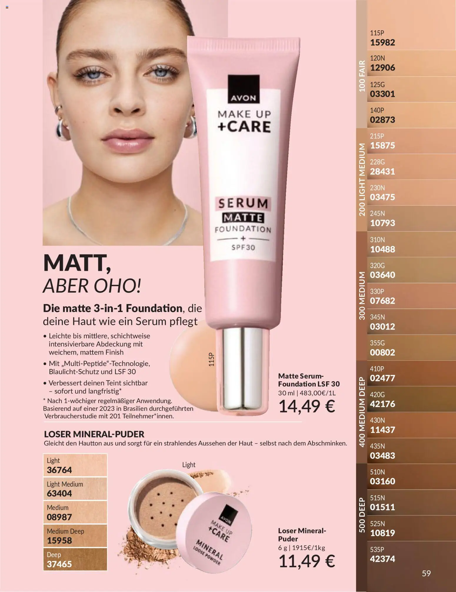 AVON Katalog Mai 2026 – gültig ab 01.05.2026 | Seite: 70 | Produkte: Puder, Finish, Foundation, Serum