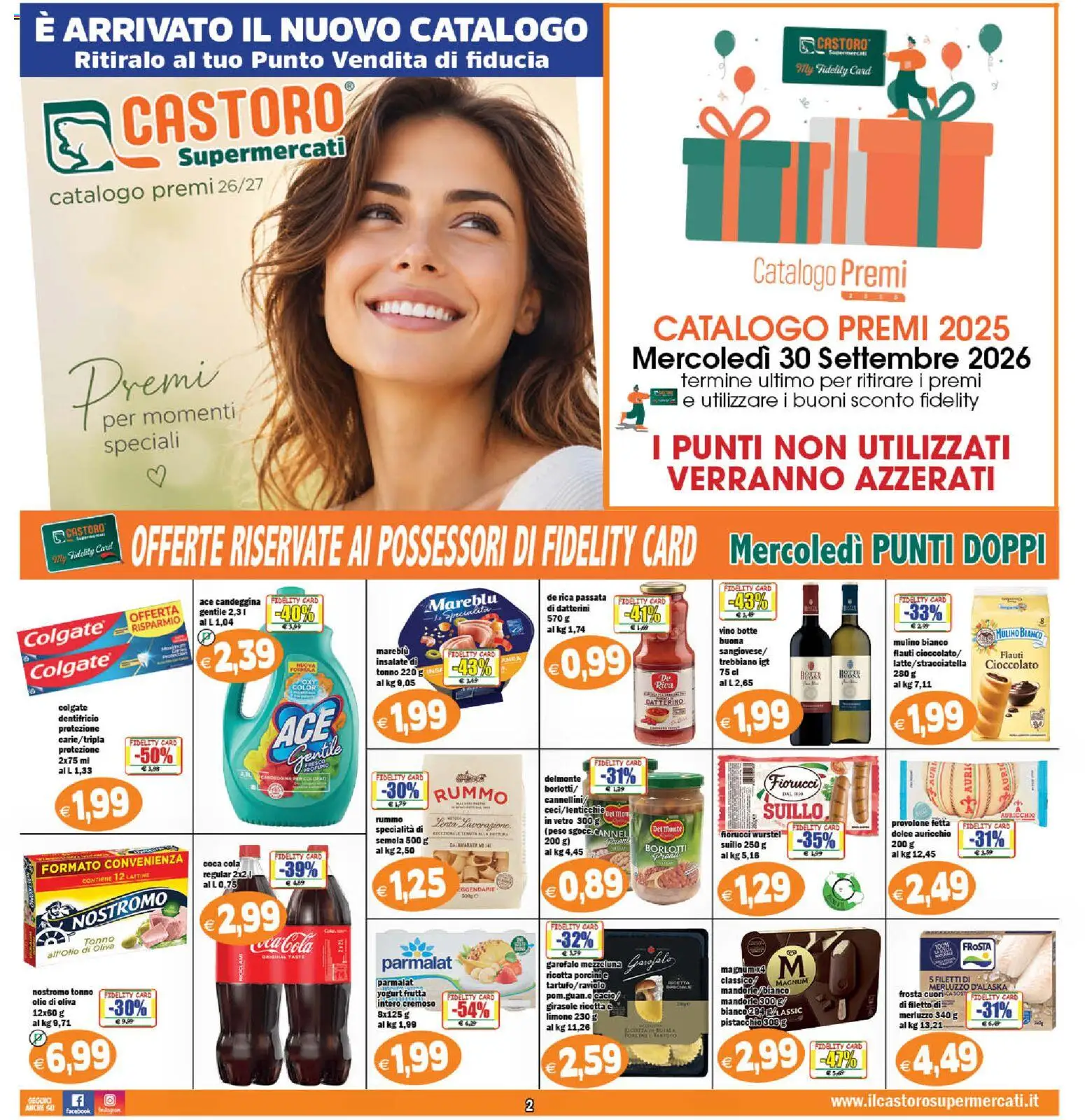 Volantino Il Castoro del 02/09/2026 | Pagina: 2 | Prodotti: Garofalo, Filetto, Limone, Vino