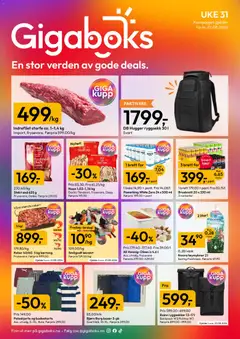 Forhåndsvisning av Gigaboks kundeavis gyldig fra 27/07/2026