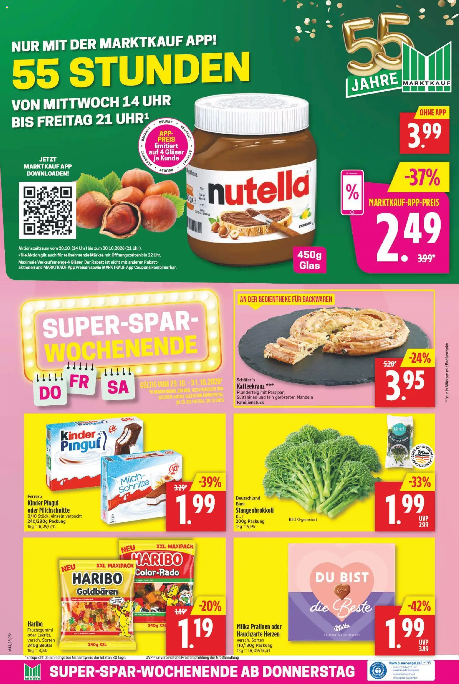 Marktkauf Prospekt – gültig ab 26.10.2026 | Seite: 32 | Produkte: Milch, Milka, Nutella, Uhr