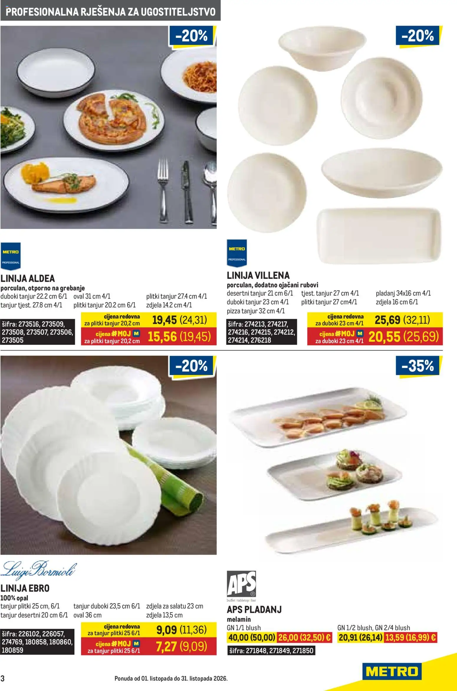 Metro katalog | vrijedi od 01.10.2026 | Stranica: 3 | Proizvodi: Pizza, Zdjela, Pladanj