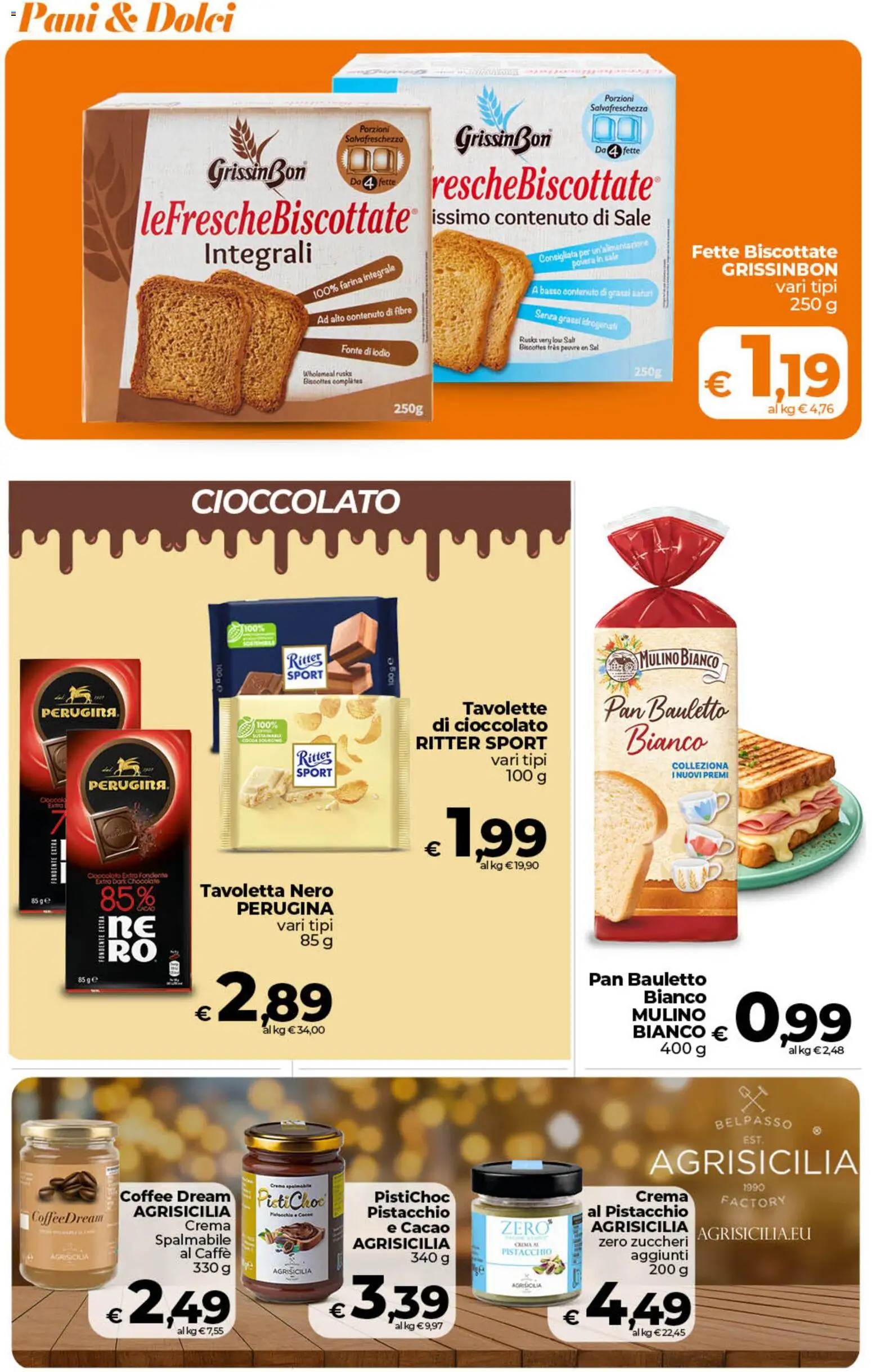 Volantino Ipercoop del 07.04.2026 | Pagina: 40 | Prodotti: Cioccolato, Sale, Farina, Fette biscottate