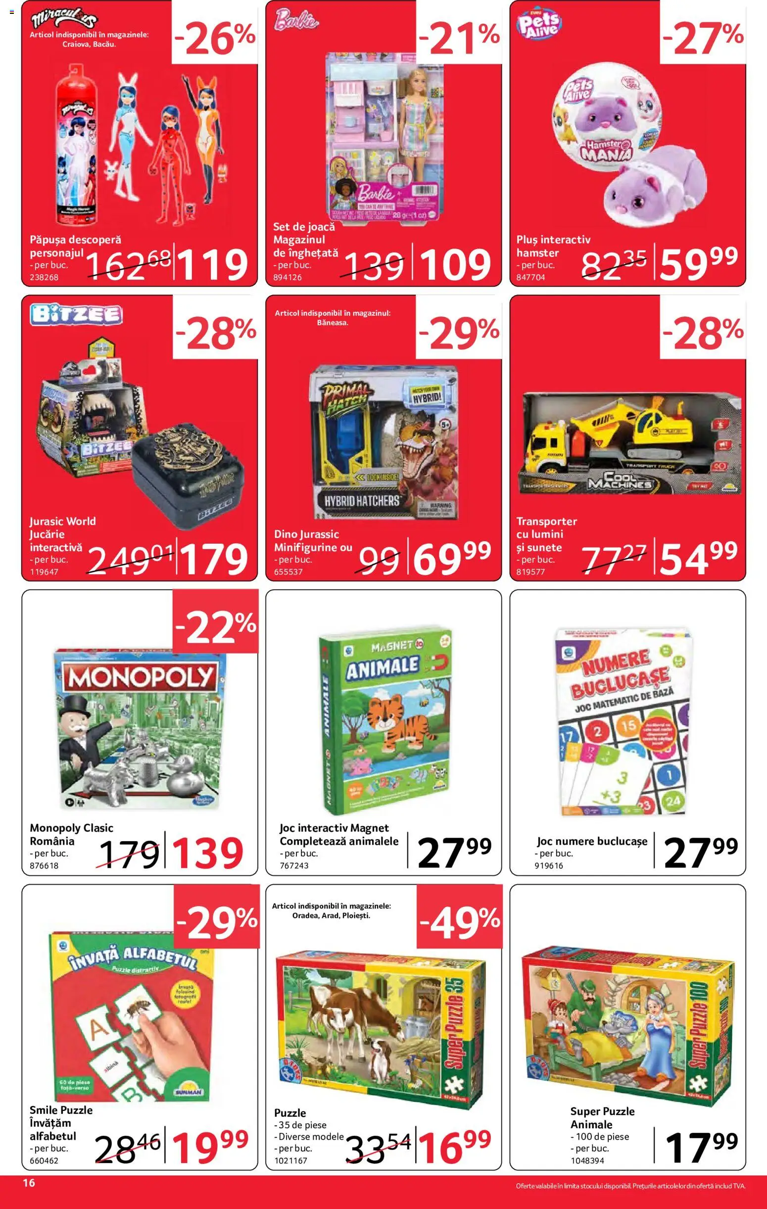 Noul catalog Selgros – valabil de la 04.09.2026 | Pagină: 16 | Produse: Joc, Unt, Înghețată, Plus