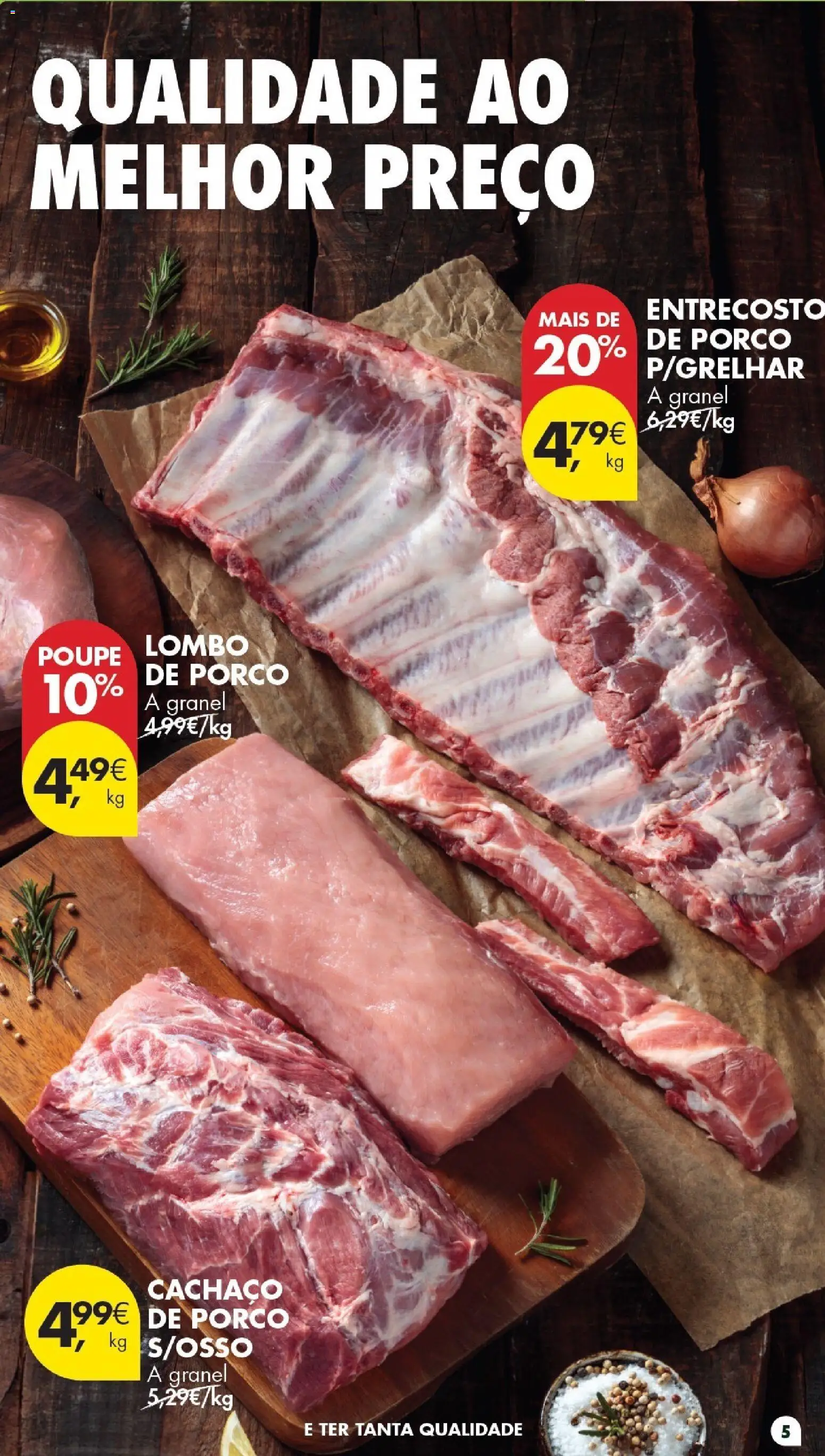 Pingo Doce Folheto Poupe Este Fim de Semana │ válido de 23/10/2026 | Página: 5 | Produtos: Lombo, Lombo de porco