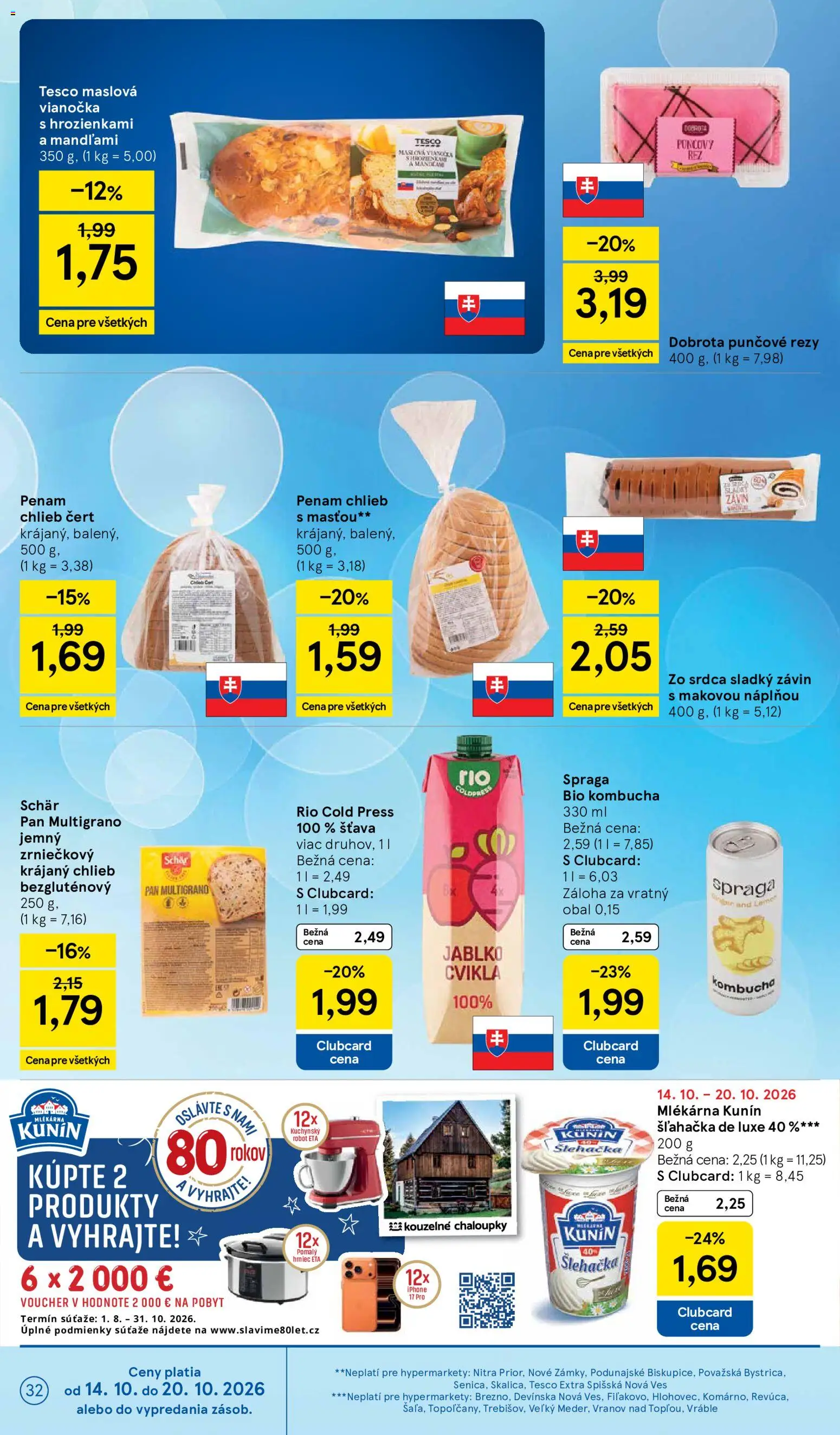 Nové Tesco akcie – leták je platný od 14.10.2026 | Strana: 32