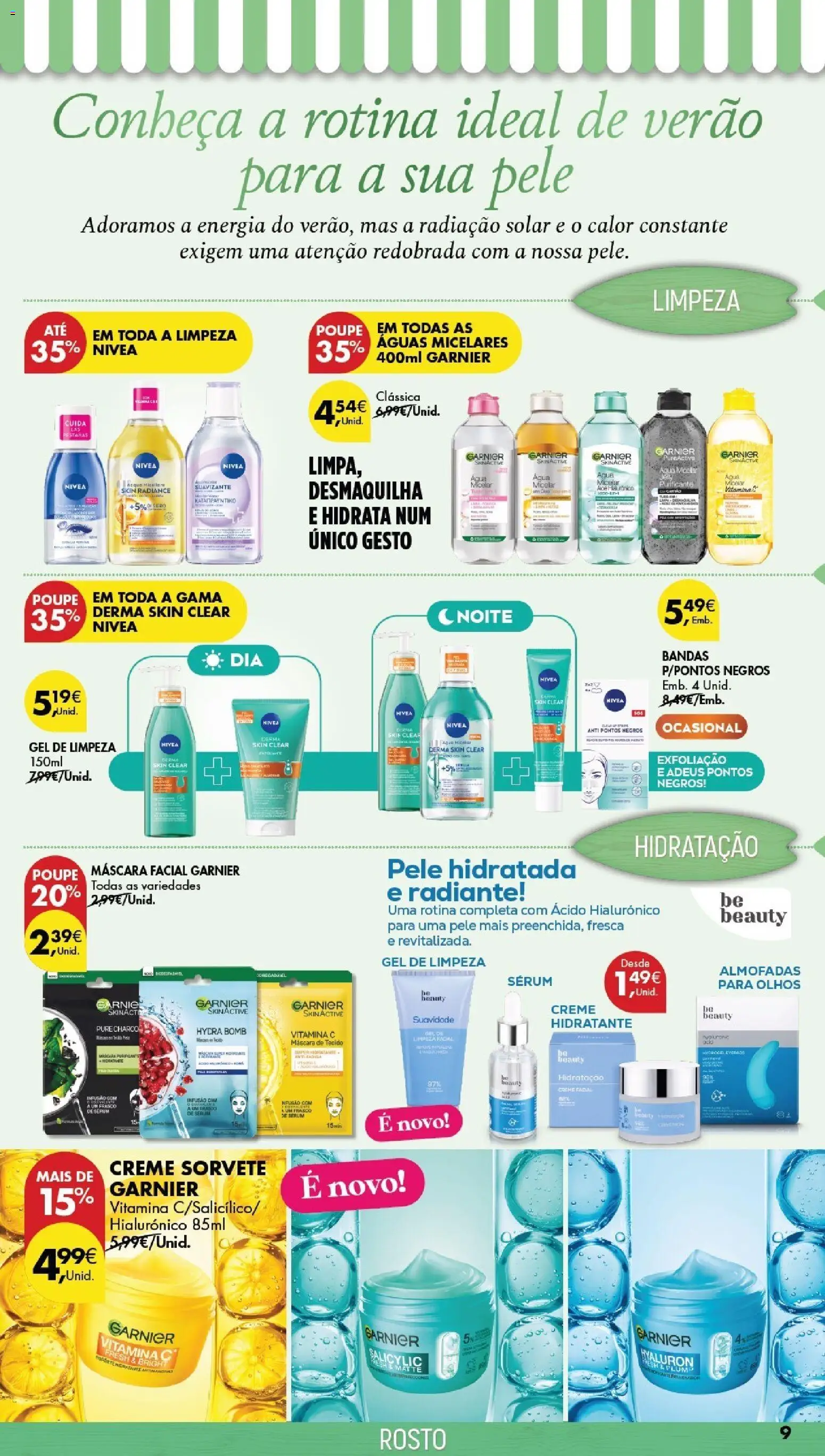 Pingo Doce folheto Especial Beleza │ válido de 21/07/2026 | Página: 9 | Produtos: Máscara facial, Vitamina c, Creme, Sorvete