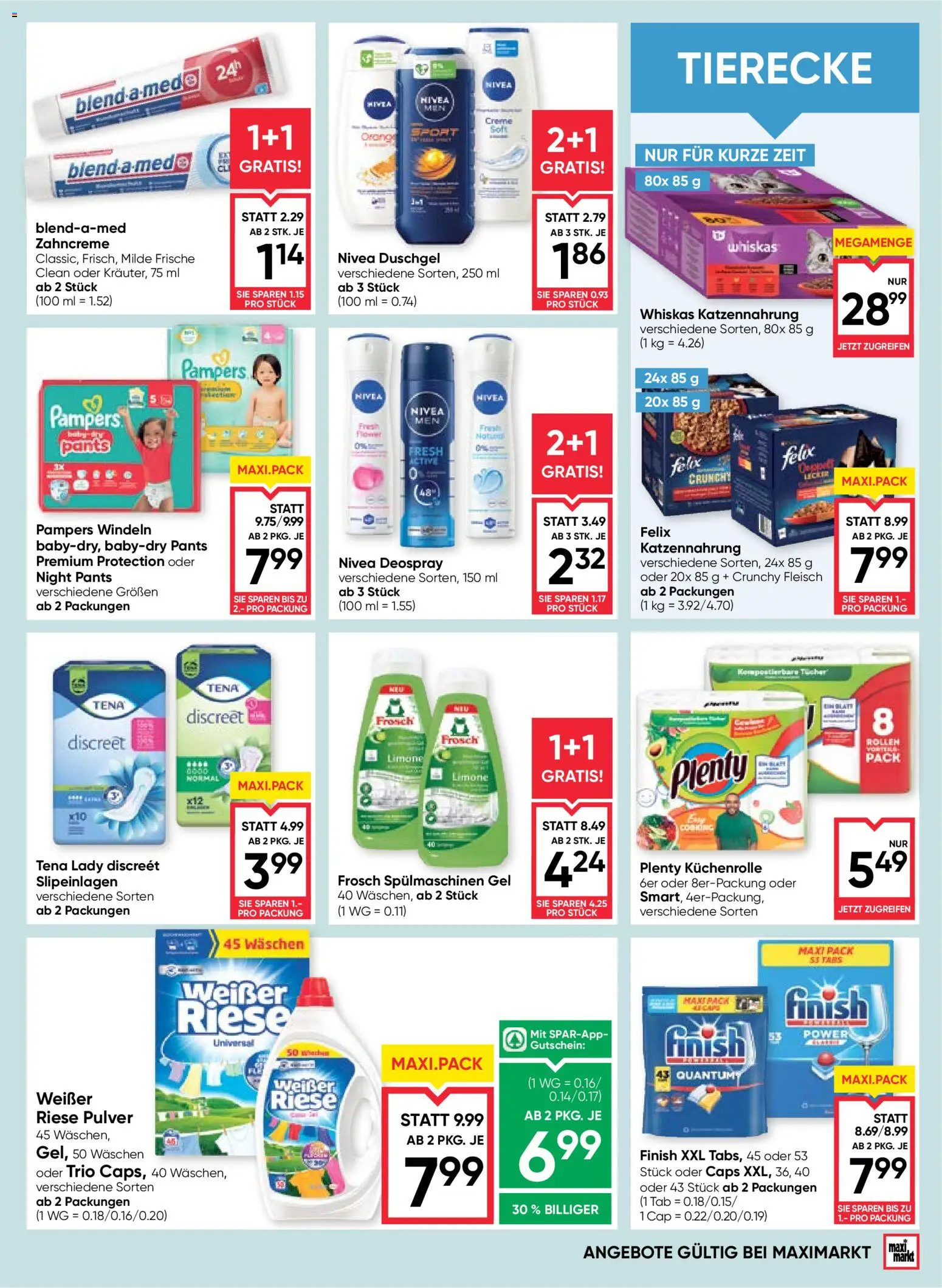 Maximarkt Flugblatt gültig ab 13.08.2026 | Seite: 15 | Produkte: Windeln, Pampers, Creme, Duschgel