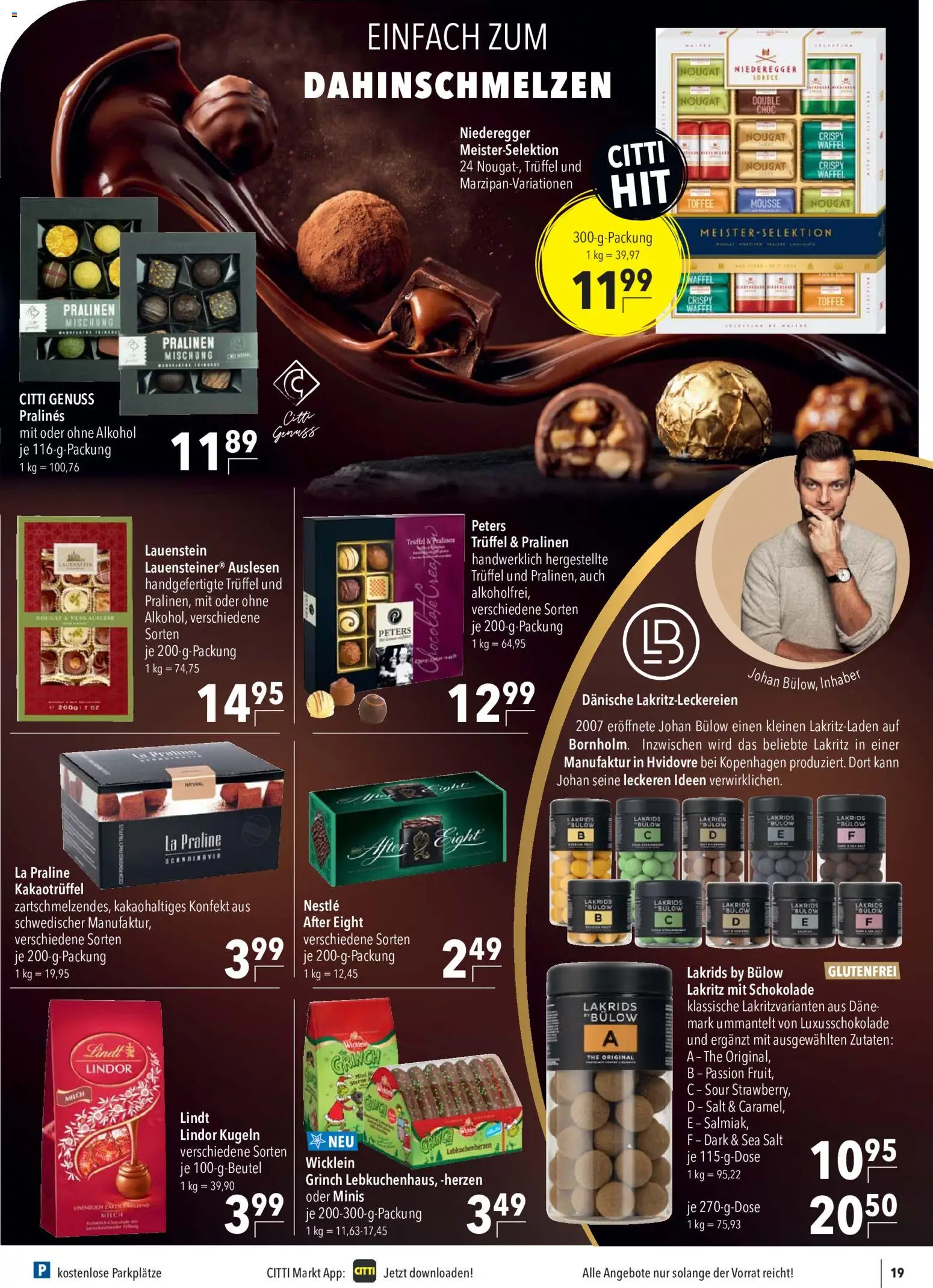 CITTI Markt Prospekt – gültig ab 30.09.2026 | Seite: 19 | Produkte: Milch, Schokolade, Lindor, Lindt