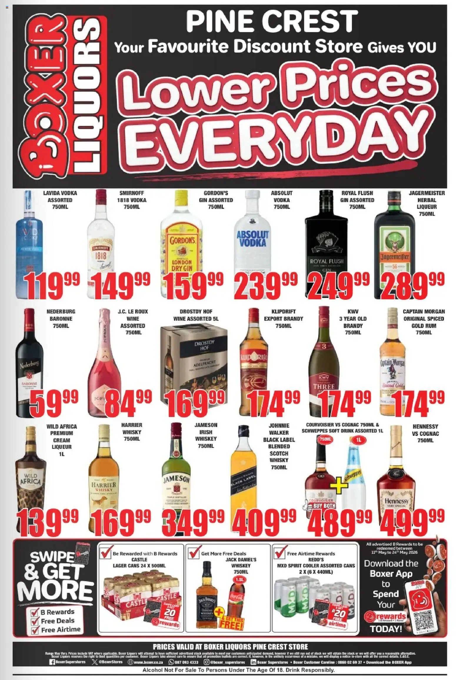 New Boxer catalogue – valid from 23.04.2026 | Page: 2 | Products: Rum, Cooler, Wine, Cream