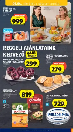 AMERICAN BRIÓS ZSEMLE, 4 DARAB*, 300 g/csomag - amely érvényes a következő dátumtól: 30.04.2026 | Oldal: 43