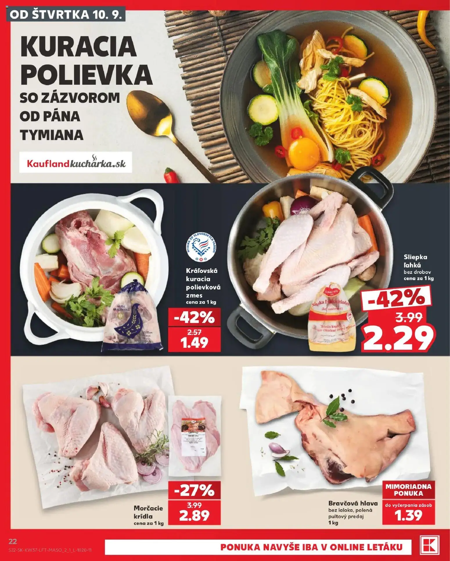 Nové Kaufland akcie – leták je platný od 10.09.2026 | Strana: 22
