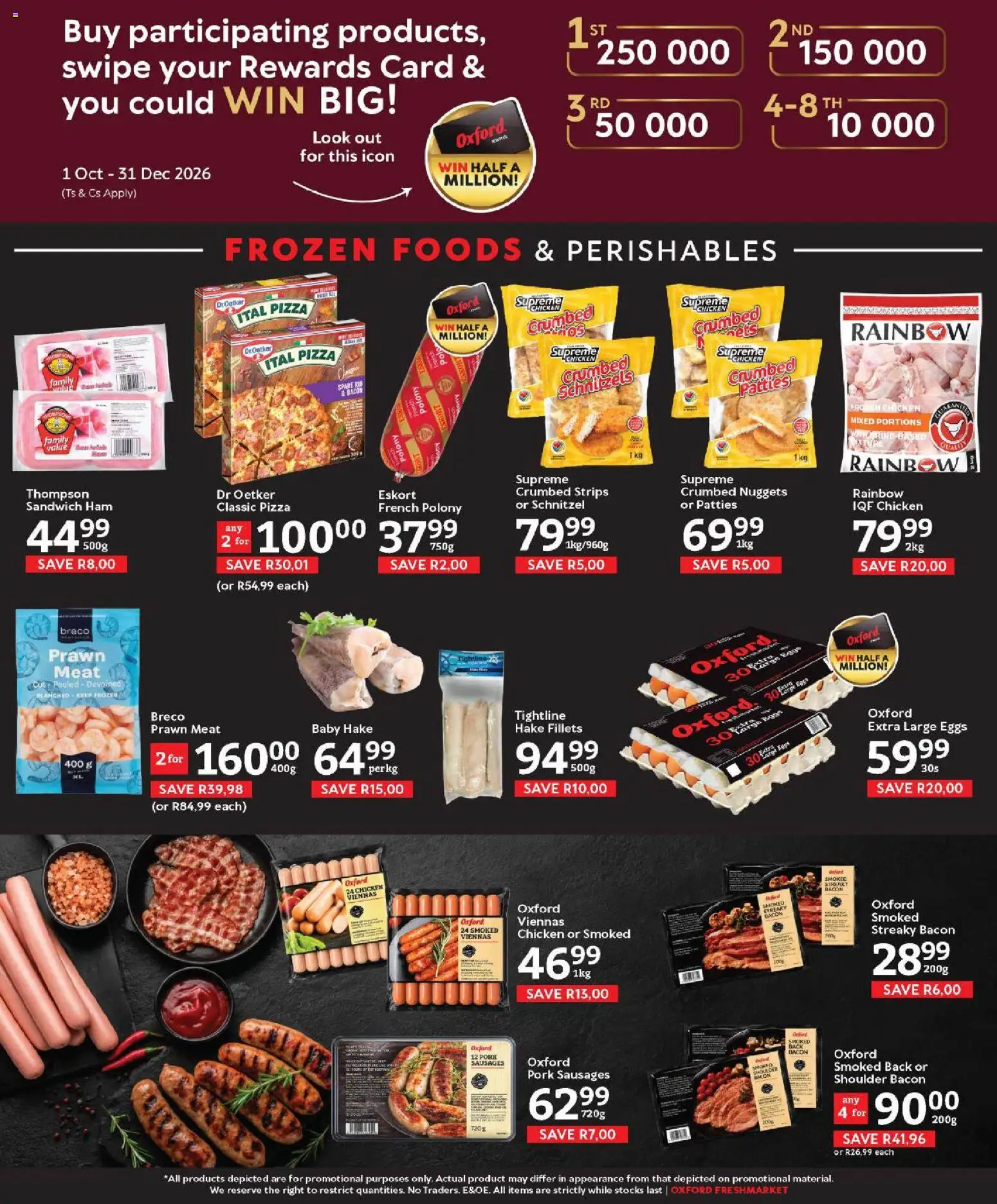 New Oxford Freshmarket catalogue – valid from 28/10/2026 | Page: 9 | Products: Frozen chicken, Eggs, Chicken, Pork