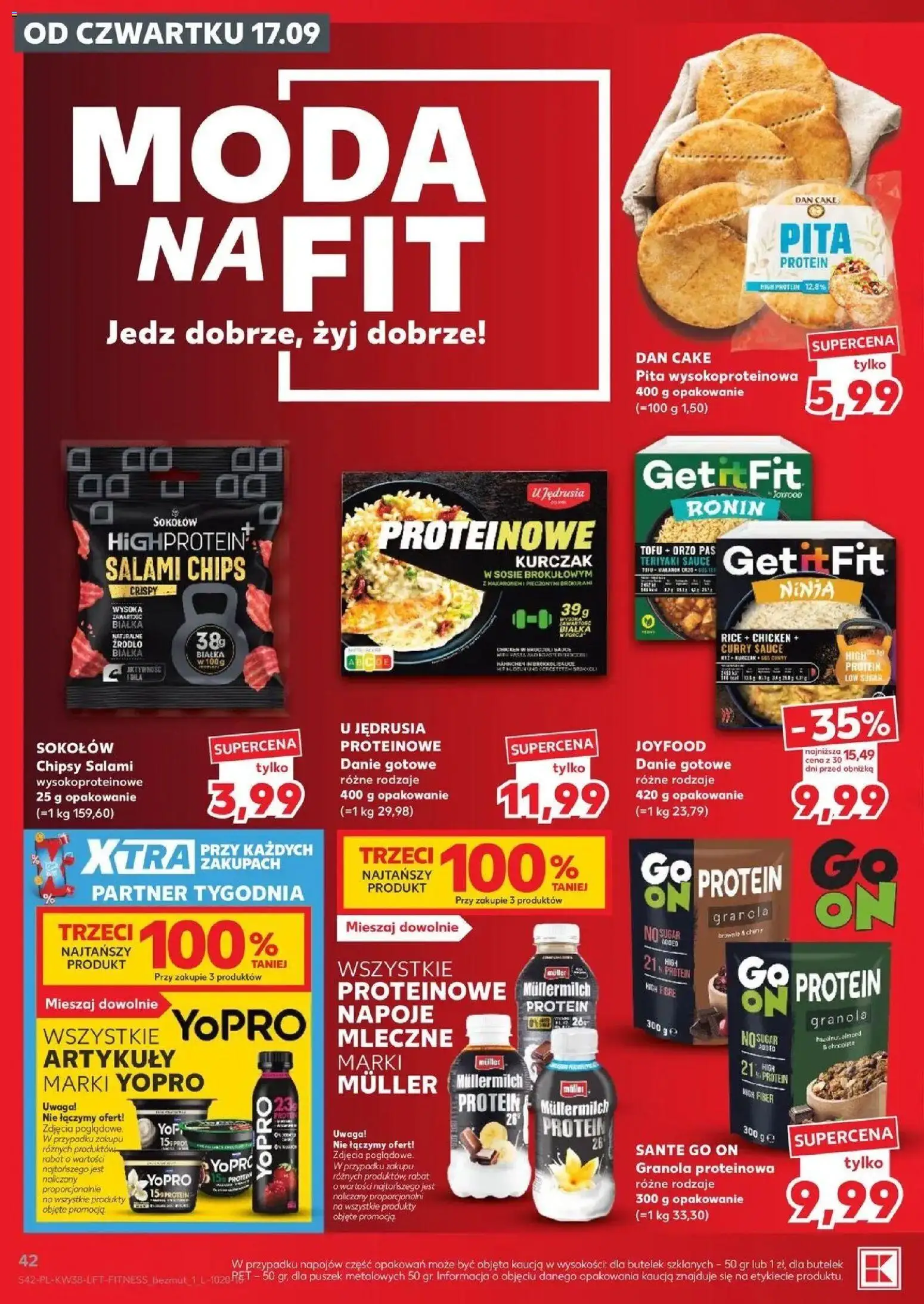 Kaufland gazetka od 17.09.2026 - od jutra PDF | Strona: 42 | Produkty: Kurczak, Sos curry, Napoje, Salami