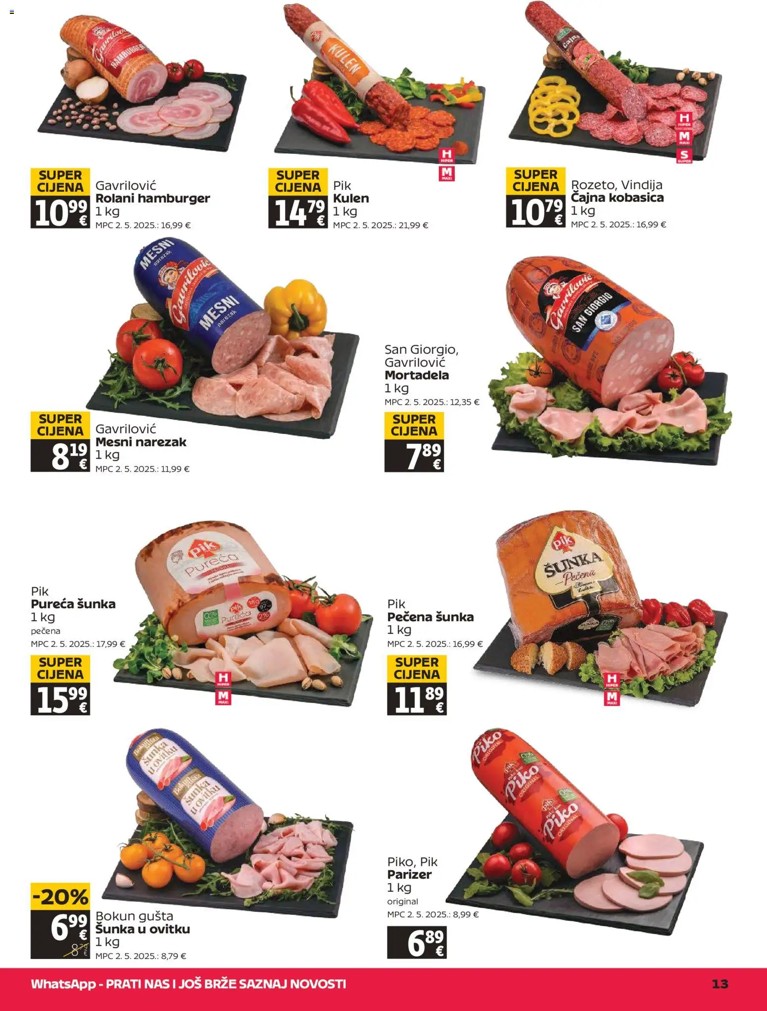Tommy katalog | vrijedi od 30.07.2026 | Stranica: 13 | Proizvodi: Šunka, Mortadela, Narezak, Parizer