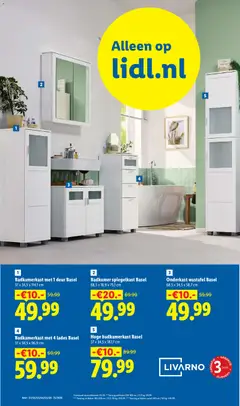 Badkamerkast met 1 deur Basel, 37 x 34,5 x 114,1 cm - Voorbeeld van een folder van Lidl, geldig van 03.06.2026 | Pagina: 8