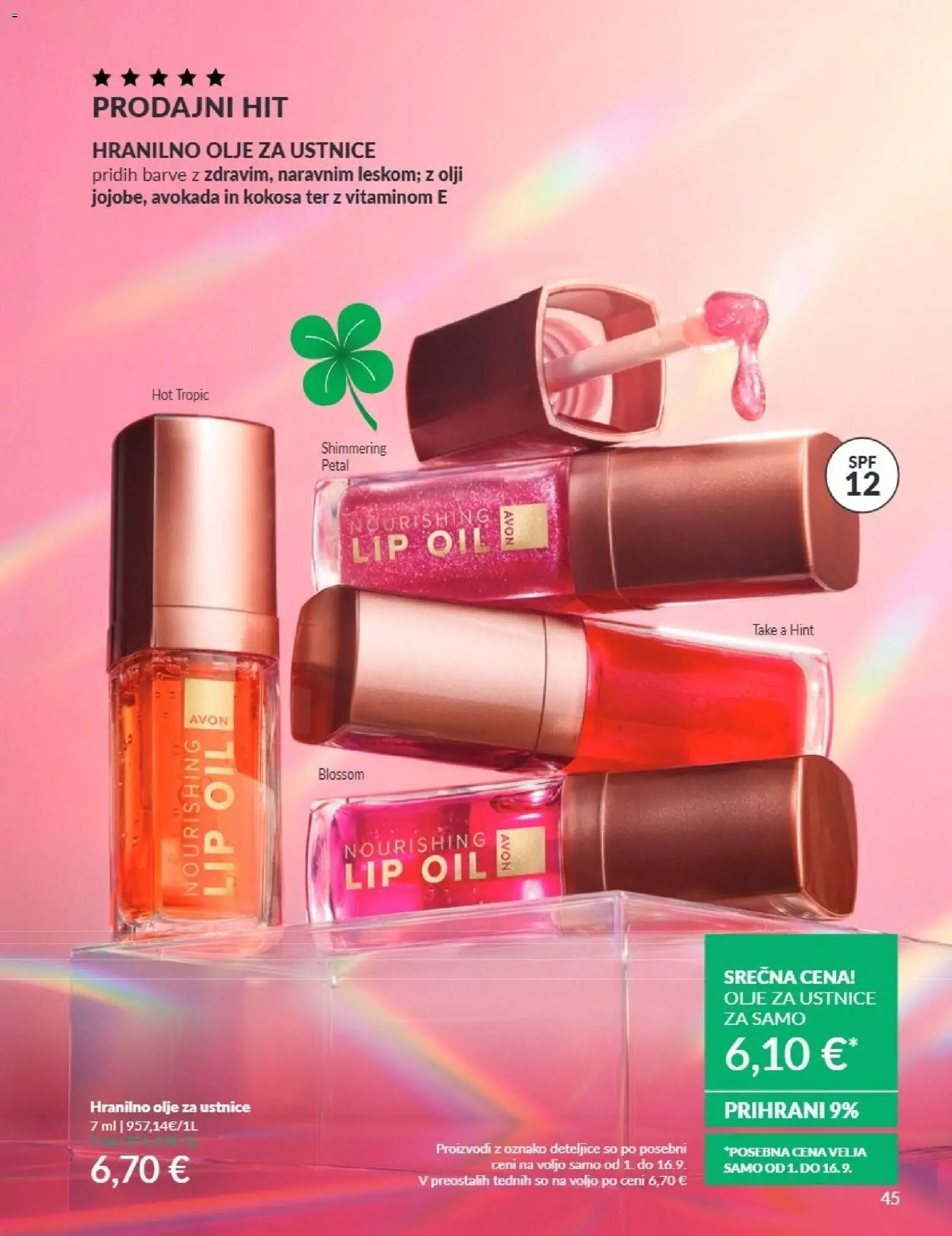Novi Avon katalog ponudbe – veljaven od 01.09.2026 | Stran: 45 | Izdelki: Olje