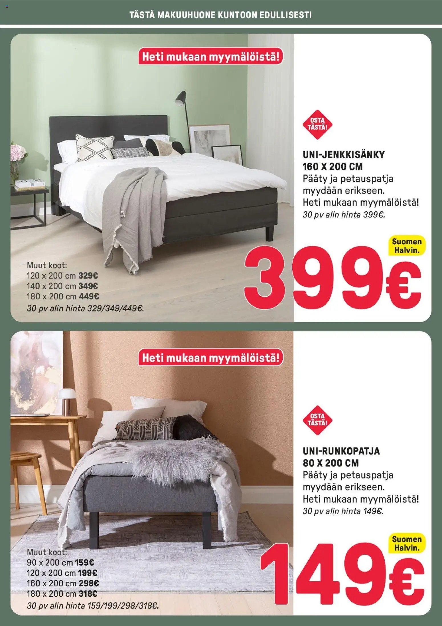 Masku tarjoukset – voimassa 15/05/2026 alkaen | Sivu: 10 | Tuotteet: Petauspatja