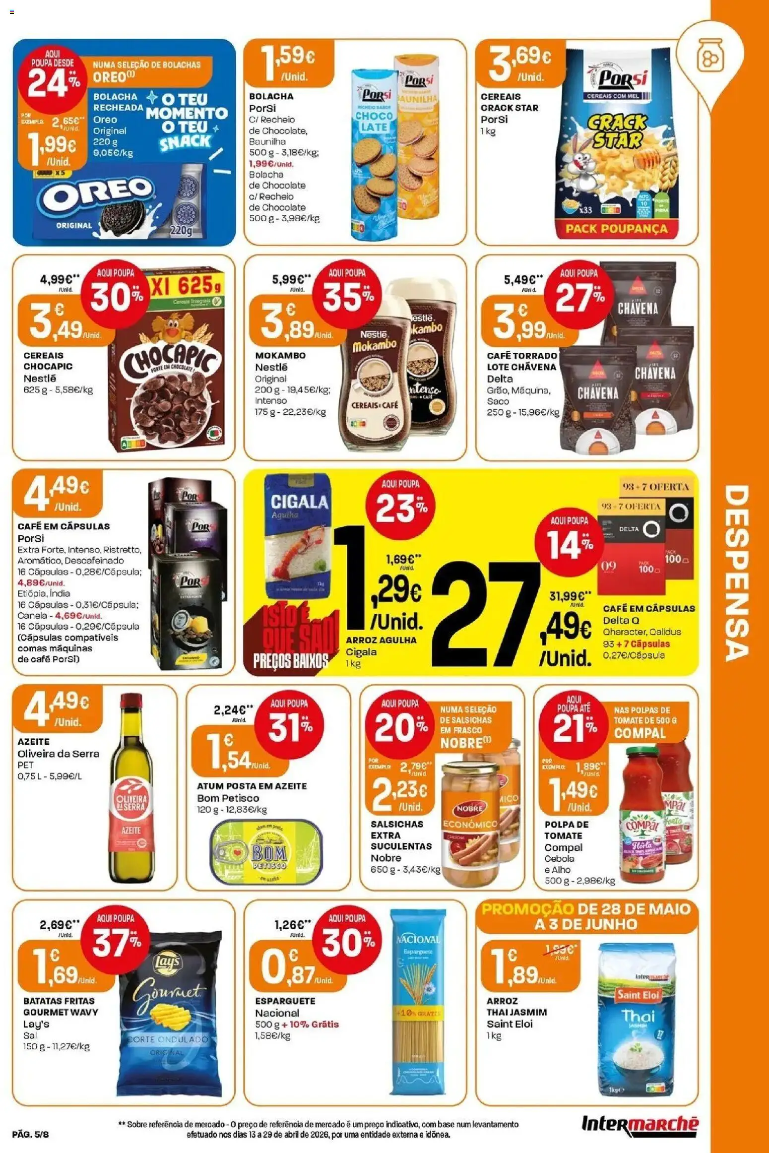Intermarché - Intermarché │ válido de 28.05.2026 | Página: 5 | Produtos: Azeite, Delta q, Mel, Torta
