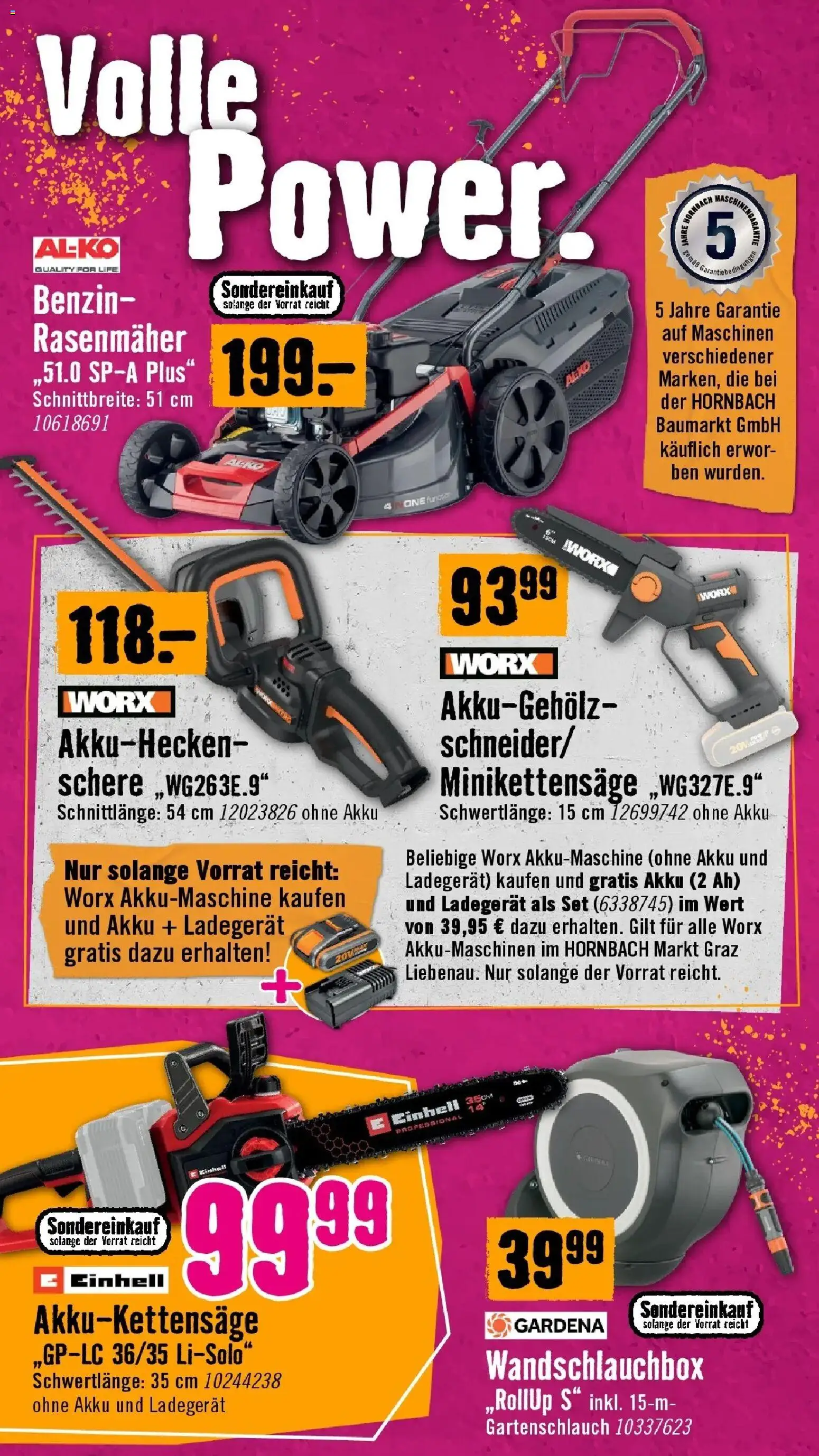 Hornbach Große Neueröffnung gültig ab 02.09.2026 | Seite: 5 | Produkte: Rasenmäher