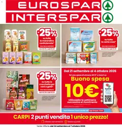 Anteprima del volantino Eurospar volantino Carpi valido a partire dal 24/09/2026