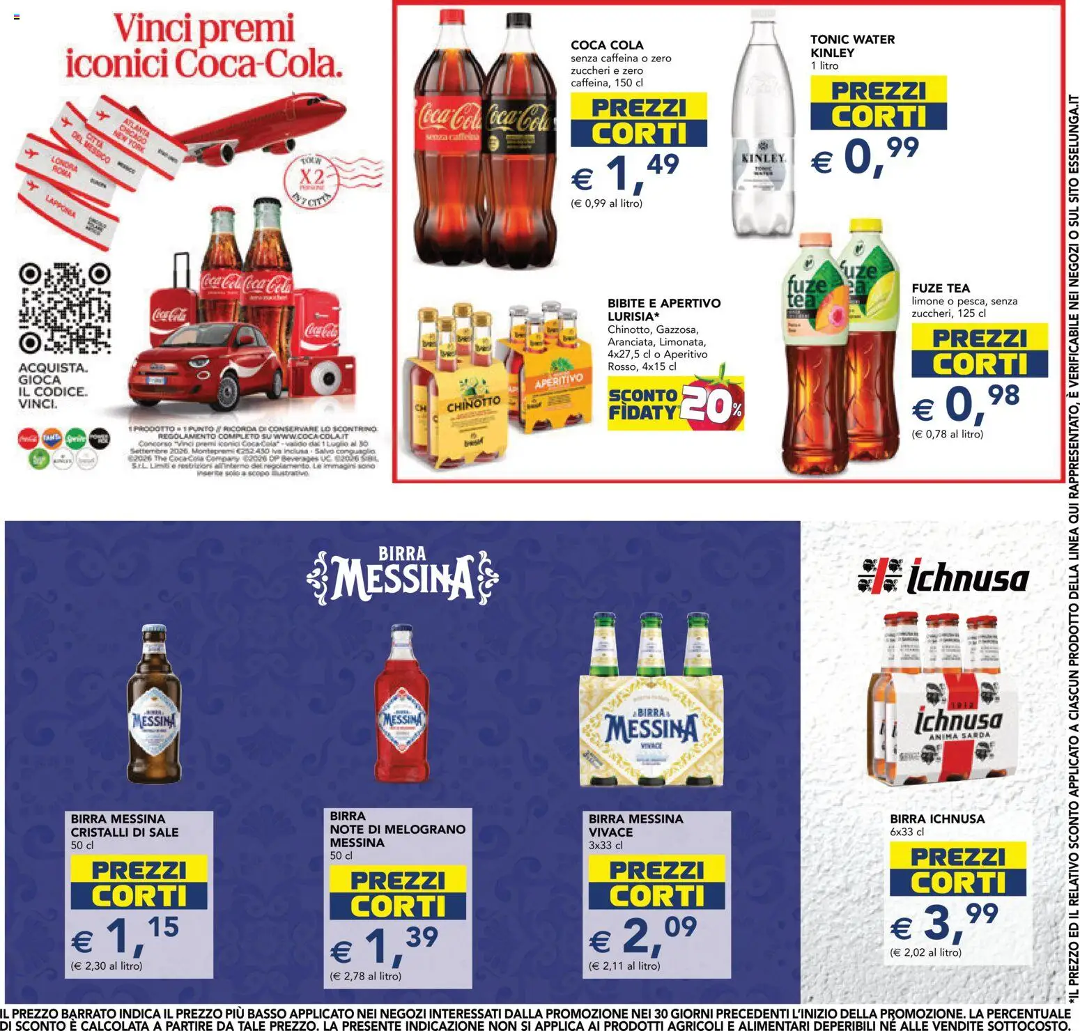 Volantino Esselunga S del 30/07/2026 | Pagina: 23 | Prodotti: Sale, Limone, Birra messina, Coca Cola