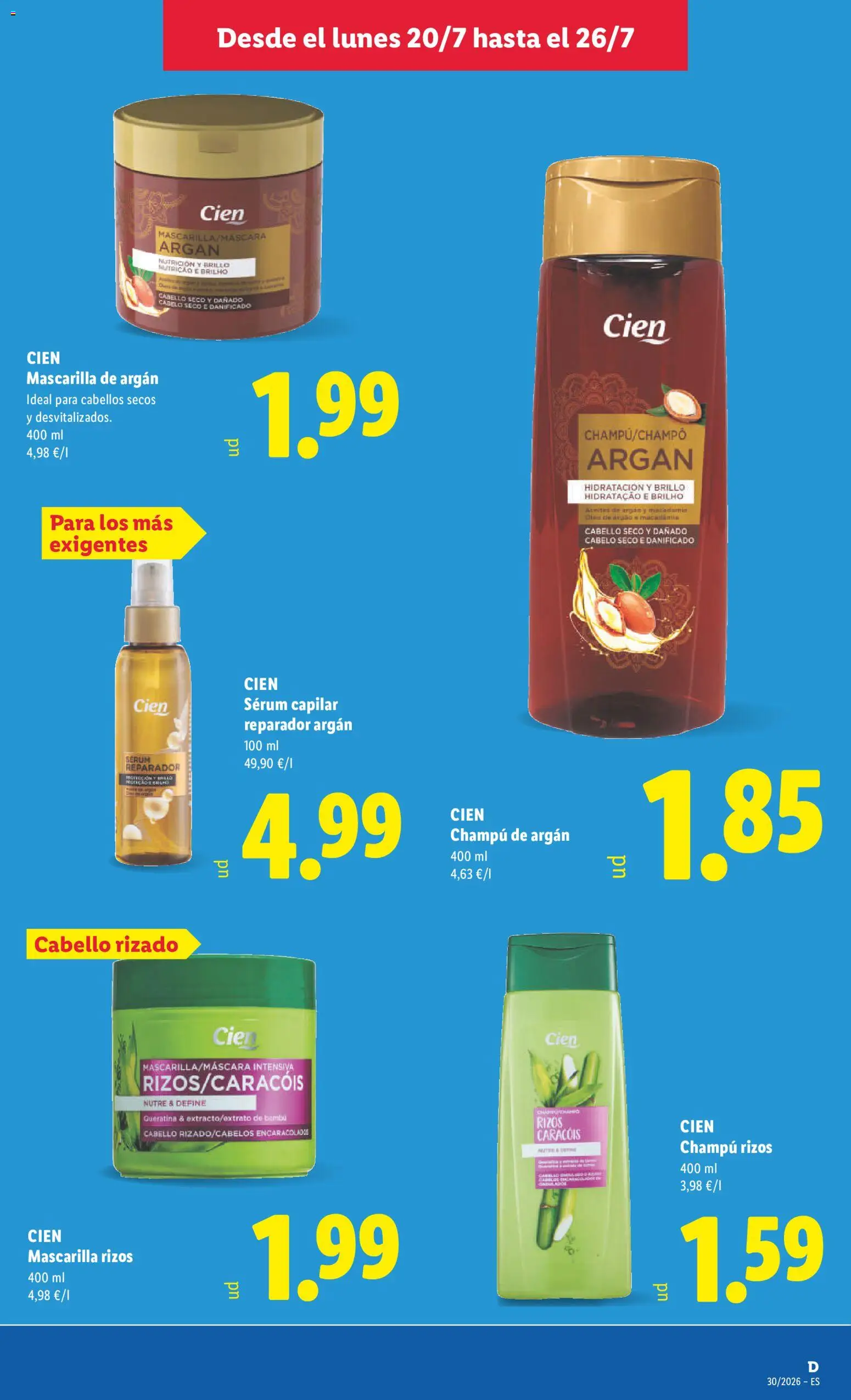 Lidl folleto │ válido desde el 20/07/2026 | Página: 27 | Productos: Champú, Sérum