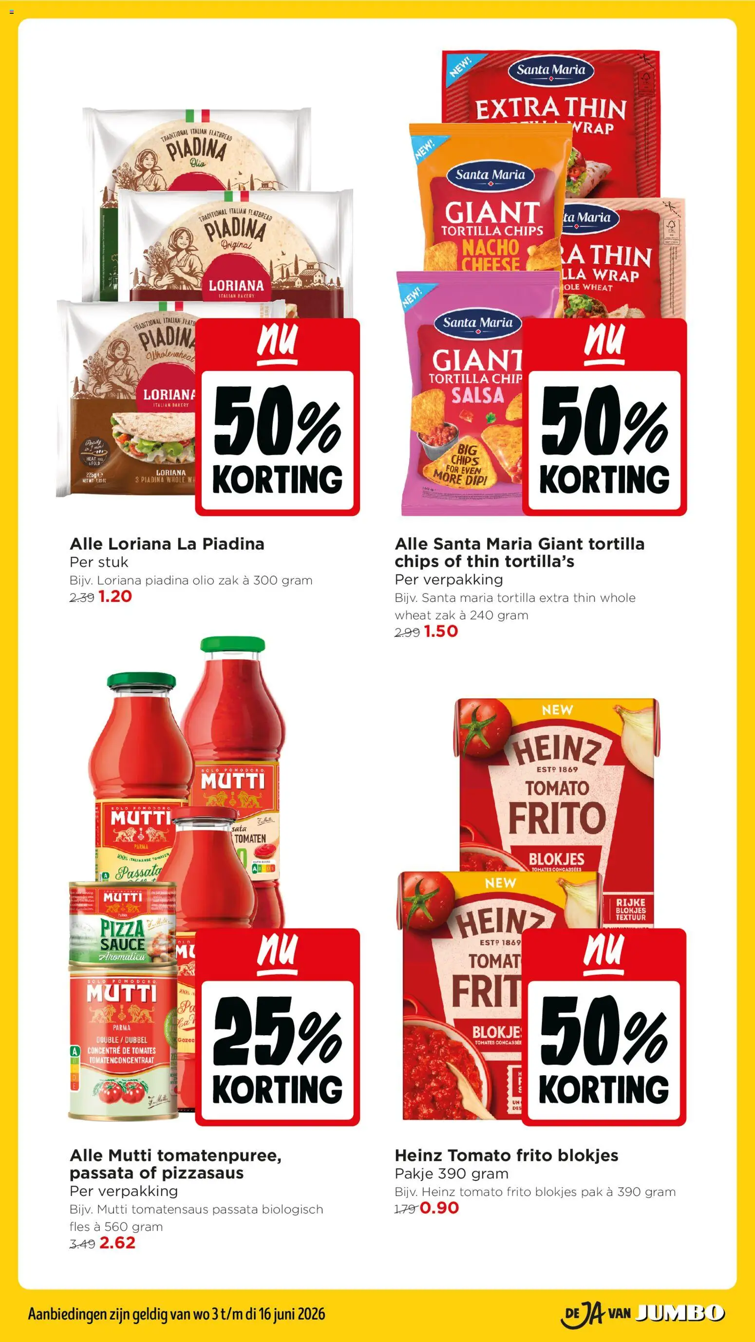 {H1} | Pagina: 35 | Producten: Olie, Tomaten, Tortilla, La