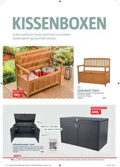 Bauhaus Freizeit im Garten ab 01.05.2026 gültig | Seite: 100 | Produkte: Kissen