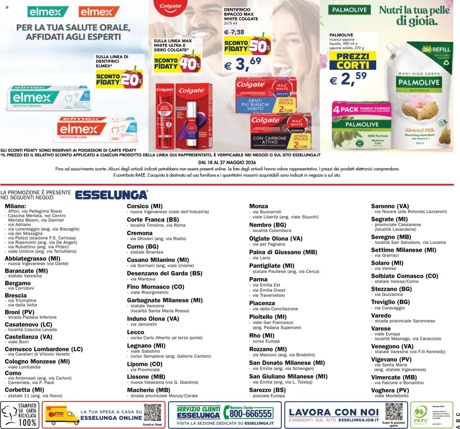 Volantino Esselunga S del 18.05.2026 | Pagina: 20 | Prodotti: Sapone, Dentifricio