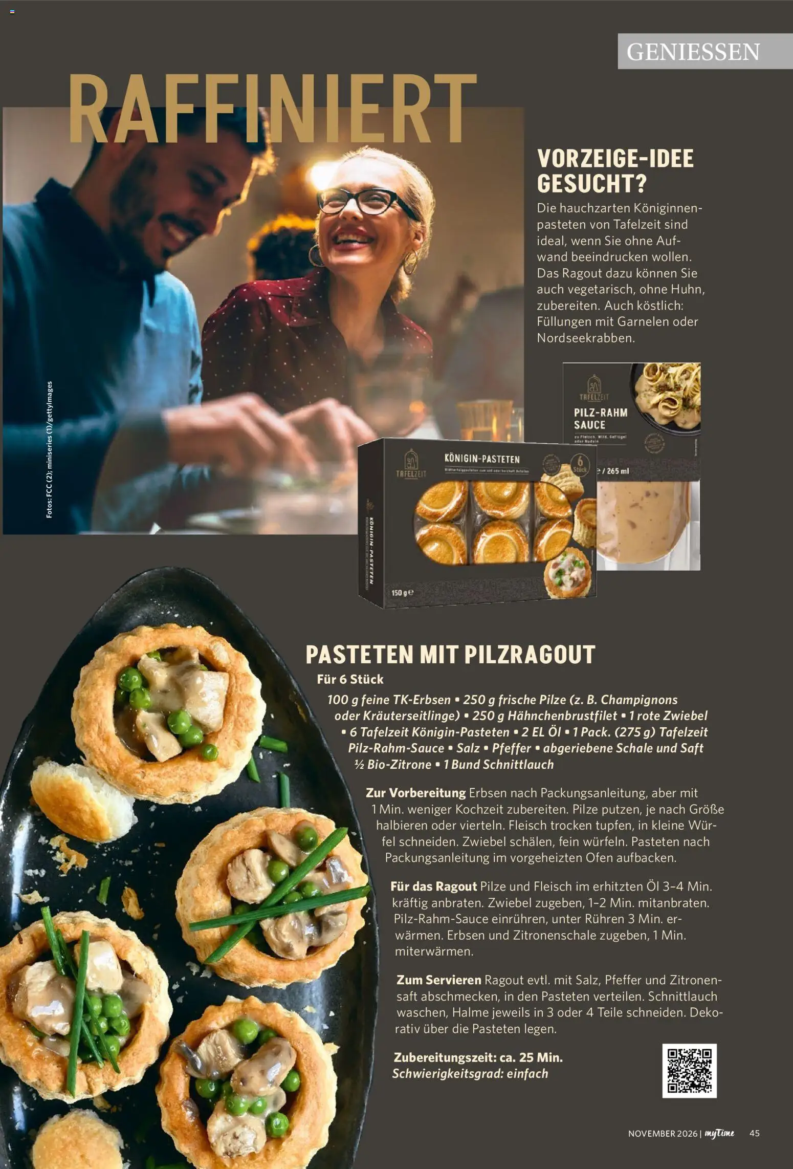 Famila Nordwest myTime – gültig ab 01.11.2026 | Seite: 45 | Produkte: Öl, Champignons, Pfeffer, Fleisch
