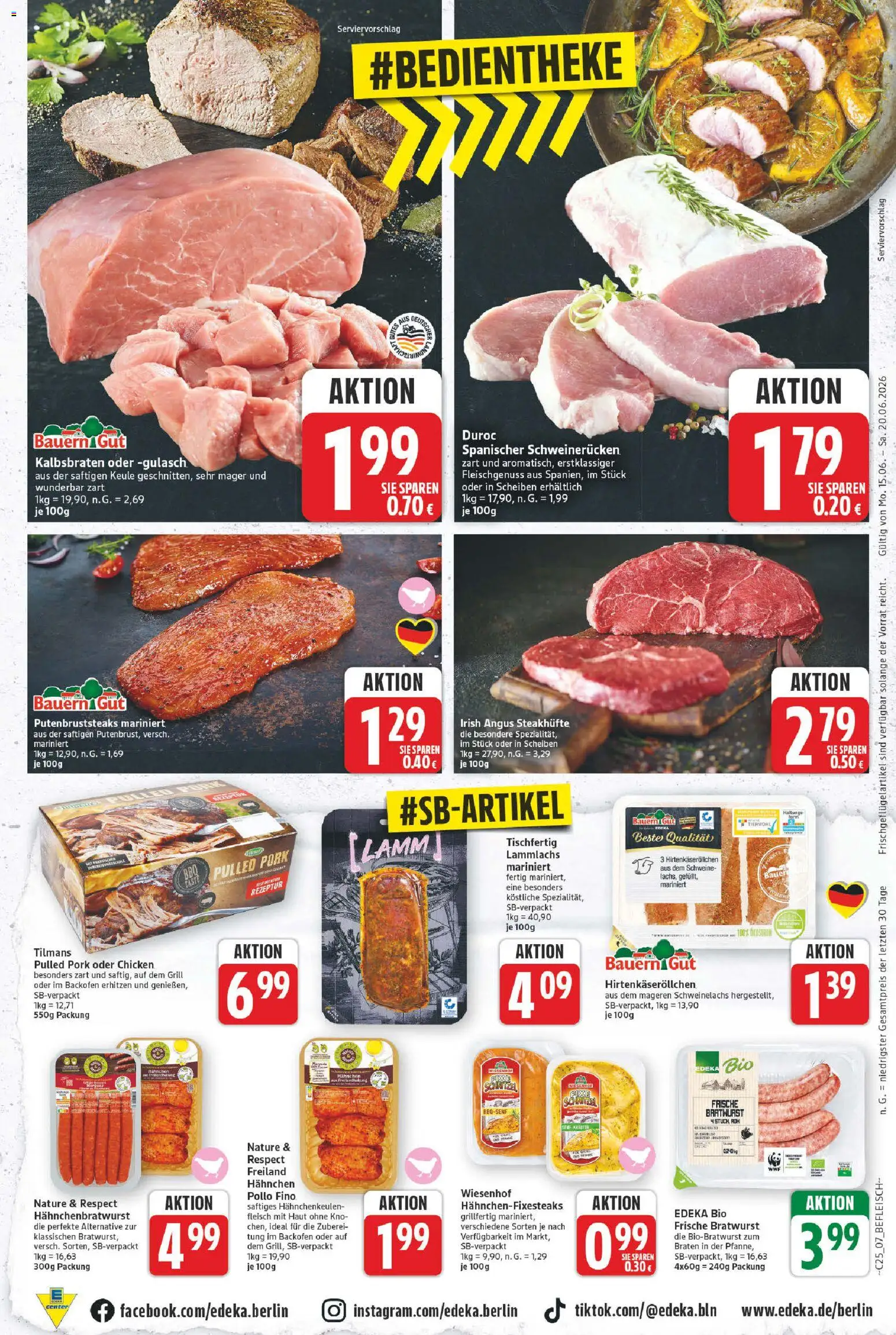 E center Prospekt – gültig ab 15.06.2026 | Seite: 7 | Produkte: Grill, Schnitzel, Backofen, Fleisch
