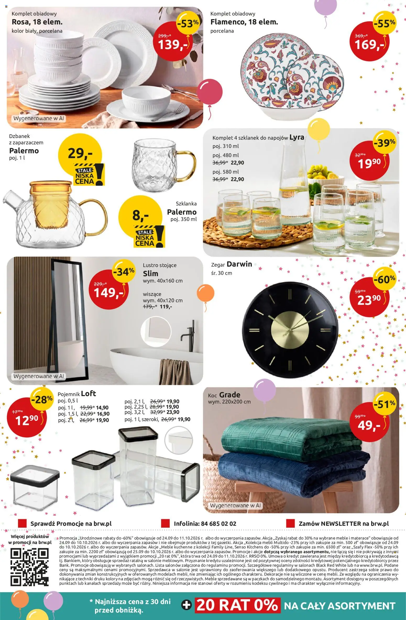 Black Red White promocje od 24.09.2026 | Strona: 14 | Produkty: Szklanka, Dzbanek, Dekoracje, Koc