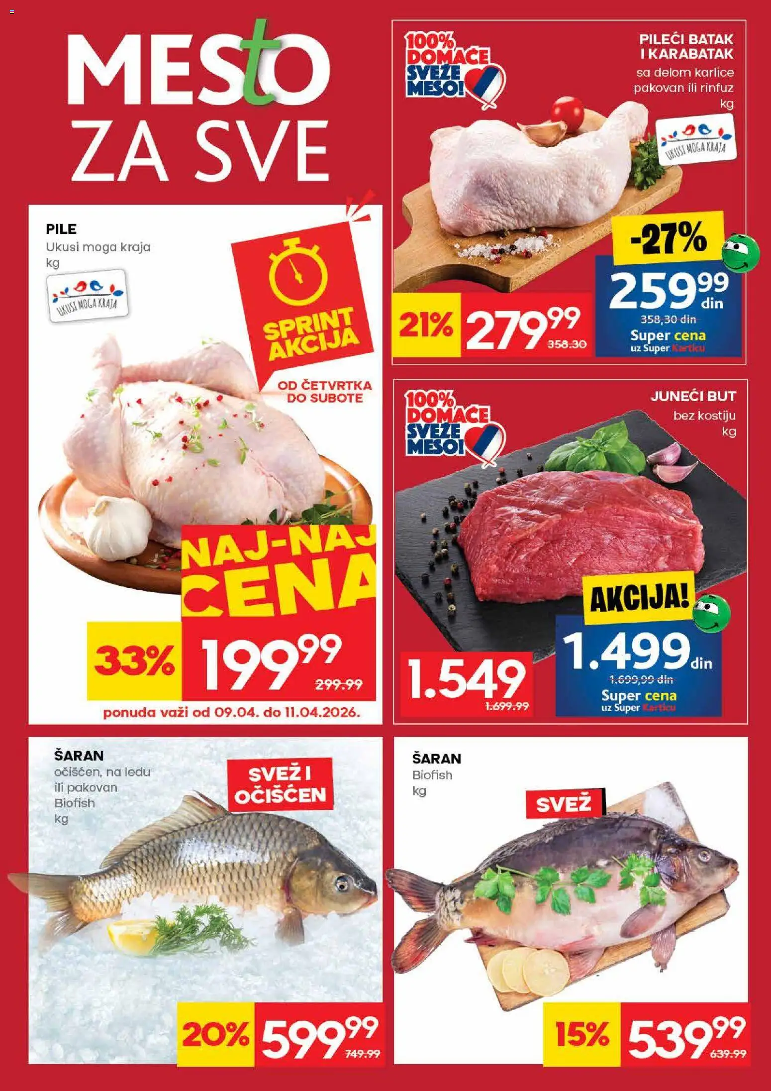 Idea katalog - važi od 09.04.2026 | Strana: 6 | Proizvode: Juneći but, Pile, Pileći batak