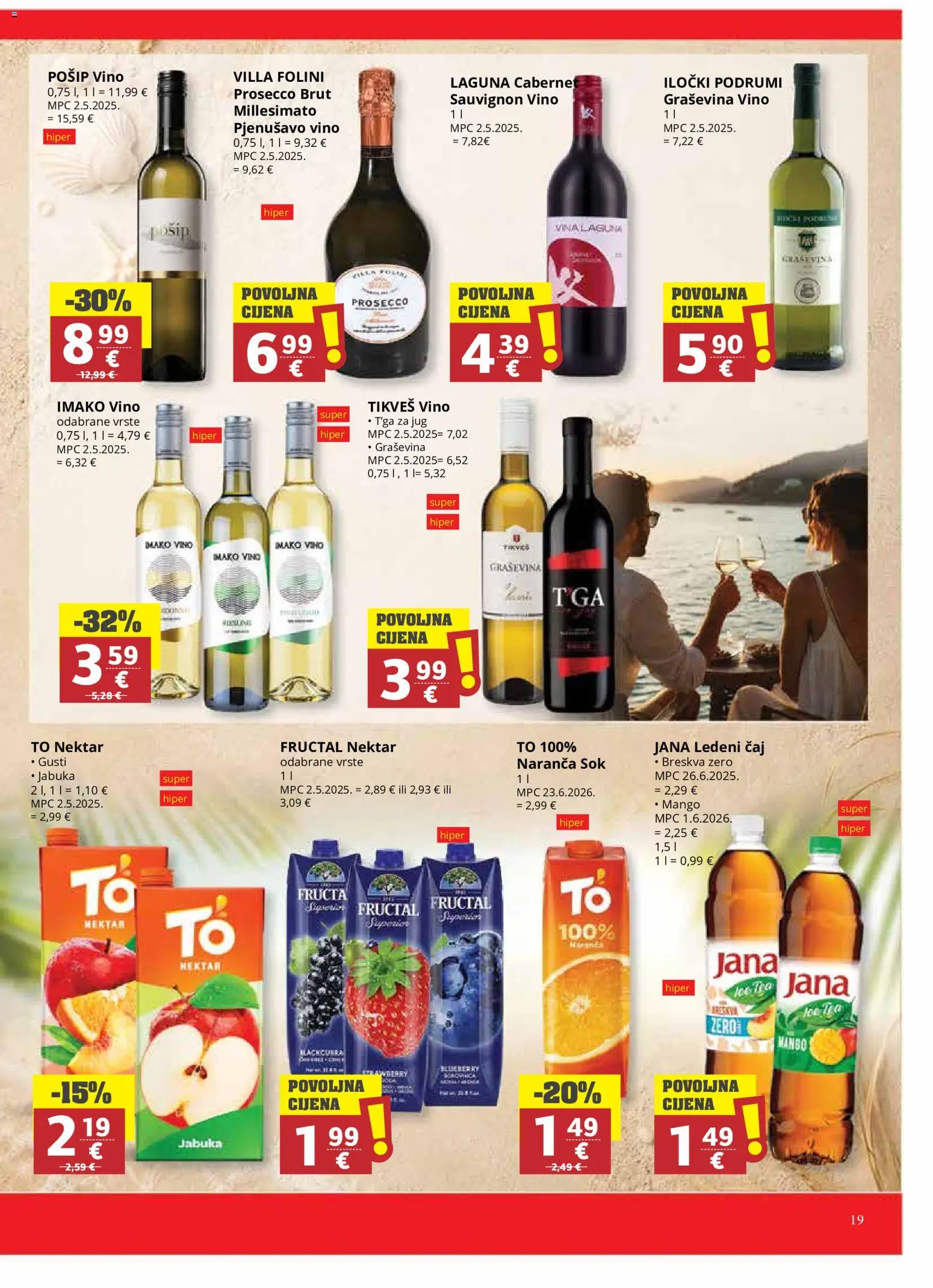 Ribola katalog | vrijedi od 06.08.2026 | Stranica: 19 | Proizvodi: Vino, Mango, Breskva, Jabuka