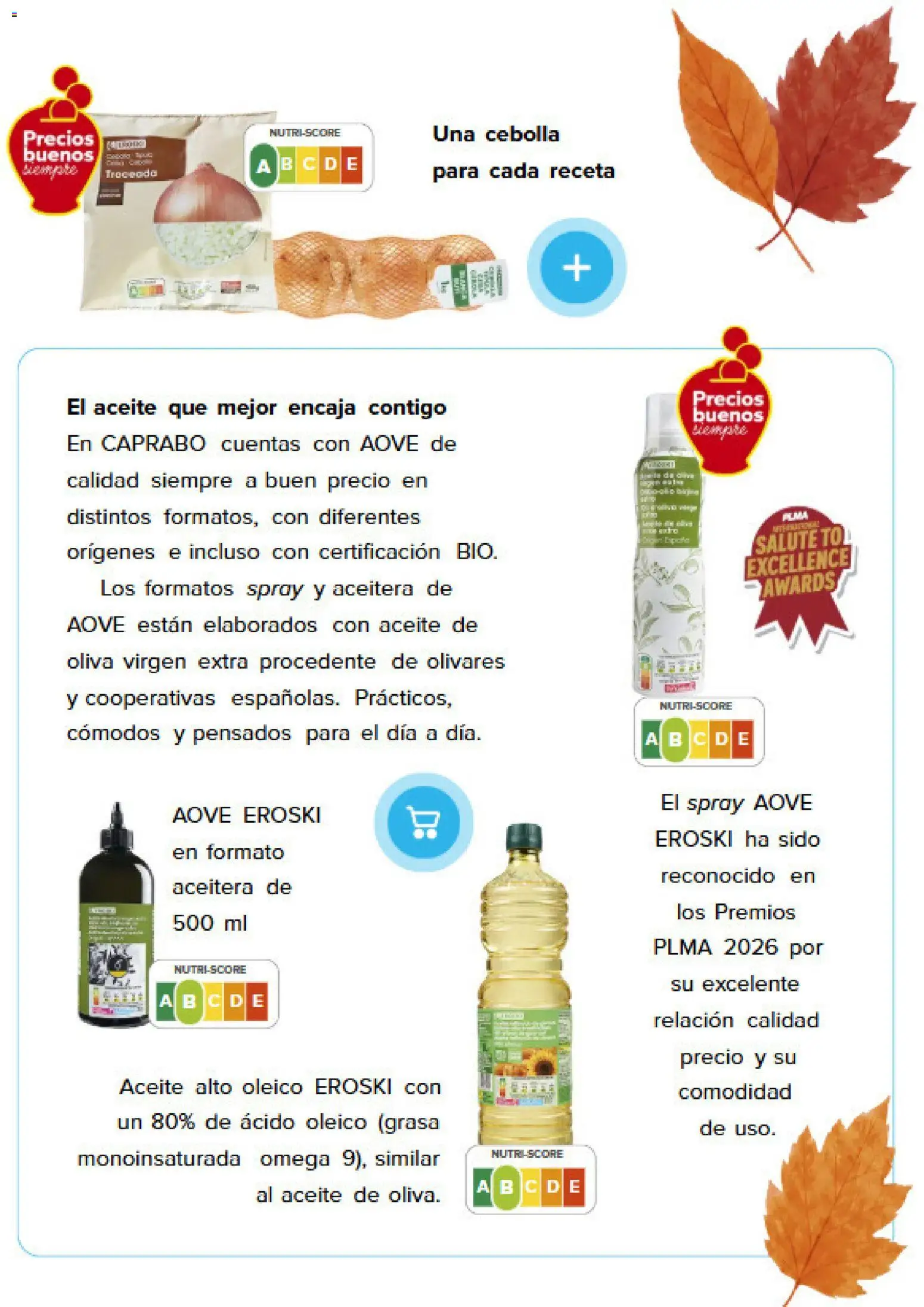 Caprabo Revista │ válido desde el 01/10/2026 | Página: 20 | Productos: Omega, Aceite de oliva, Aceite de oliva virgen extra, Cebolla
