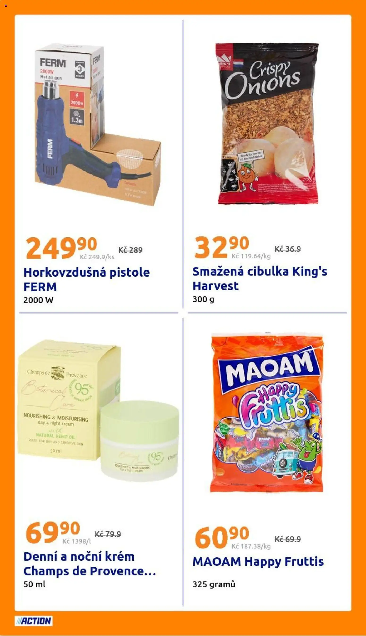 Action leták od 14.10.2026 | Strana: 20 | Produkty: Smažená cibulka, Krém