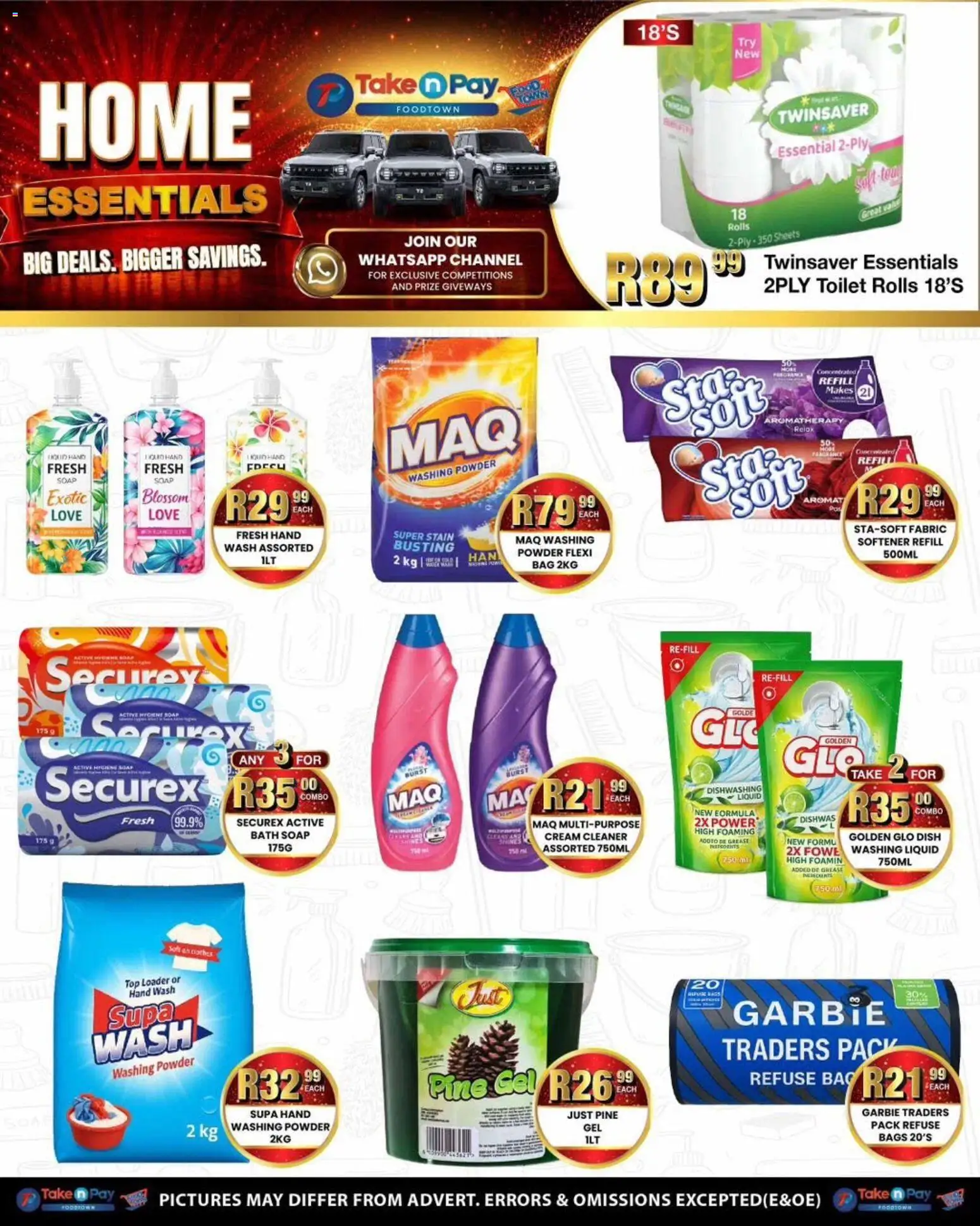 New Take n Pay catalogue – valid from 29/06/2026 | Page: 38 | Products: Powder, Refuse bags, Aromat, Washing powder