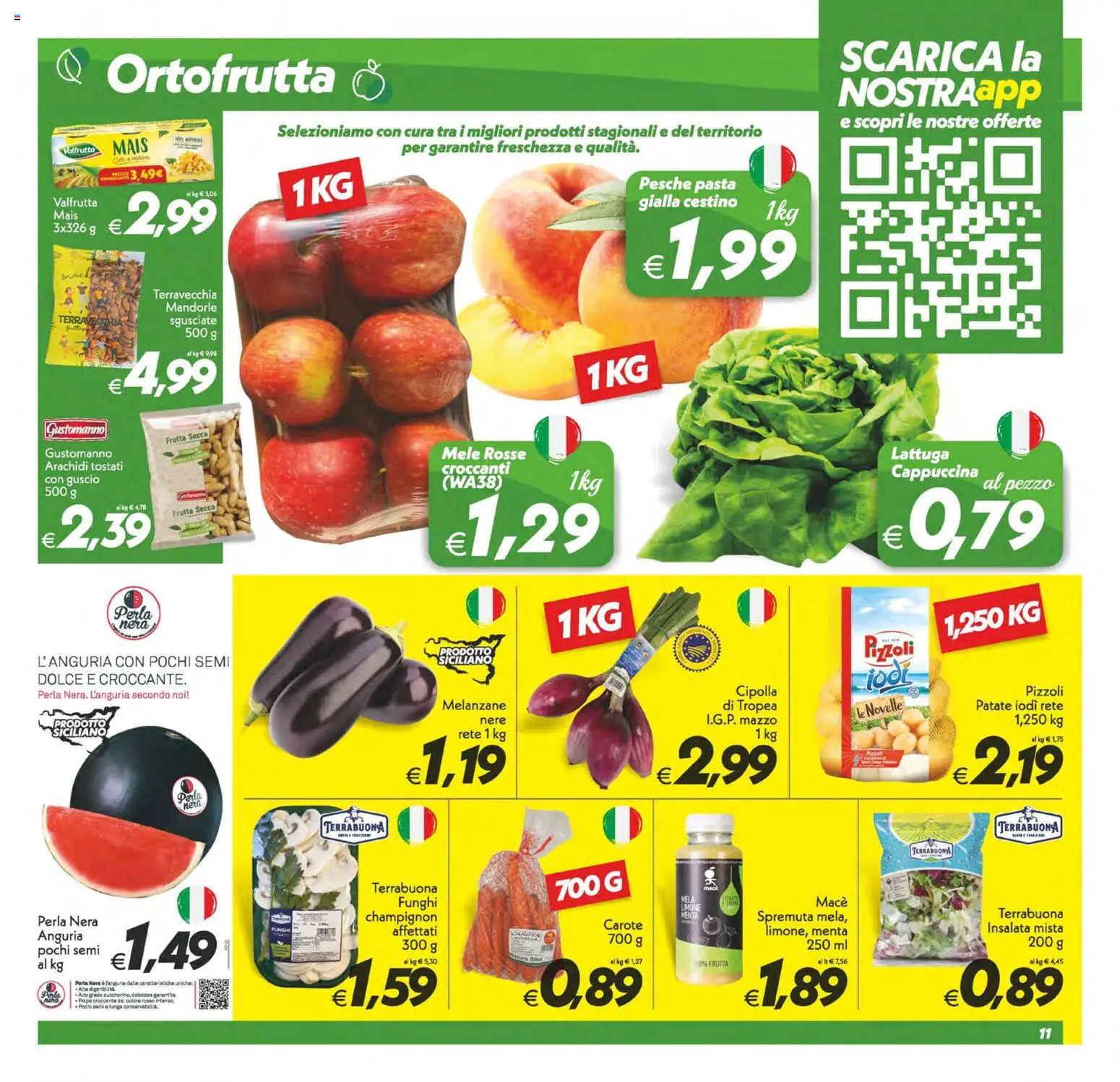 Volantino SuperConveniente del 09.06.2026 | Pagina: 11 | Prodotti: Patate, Carote, Funghi, Menta