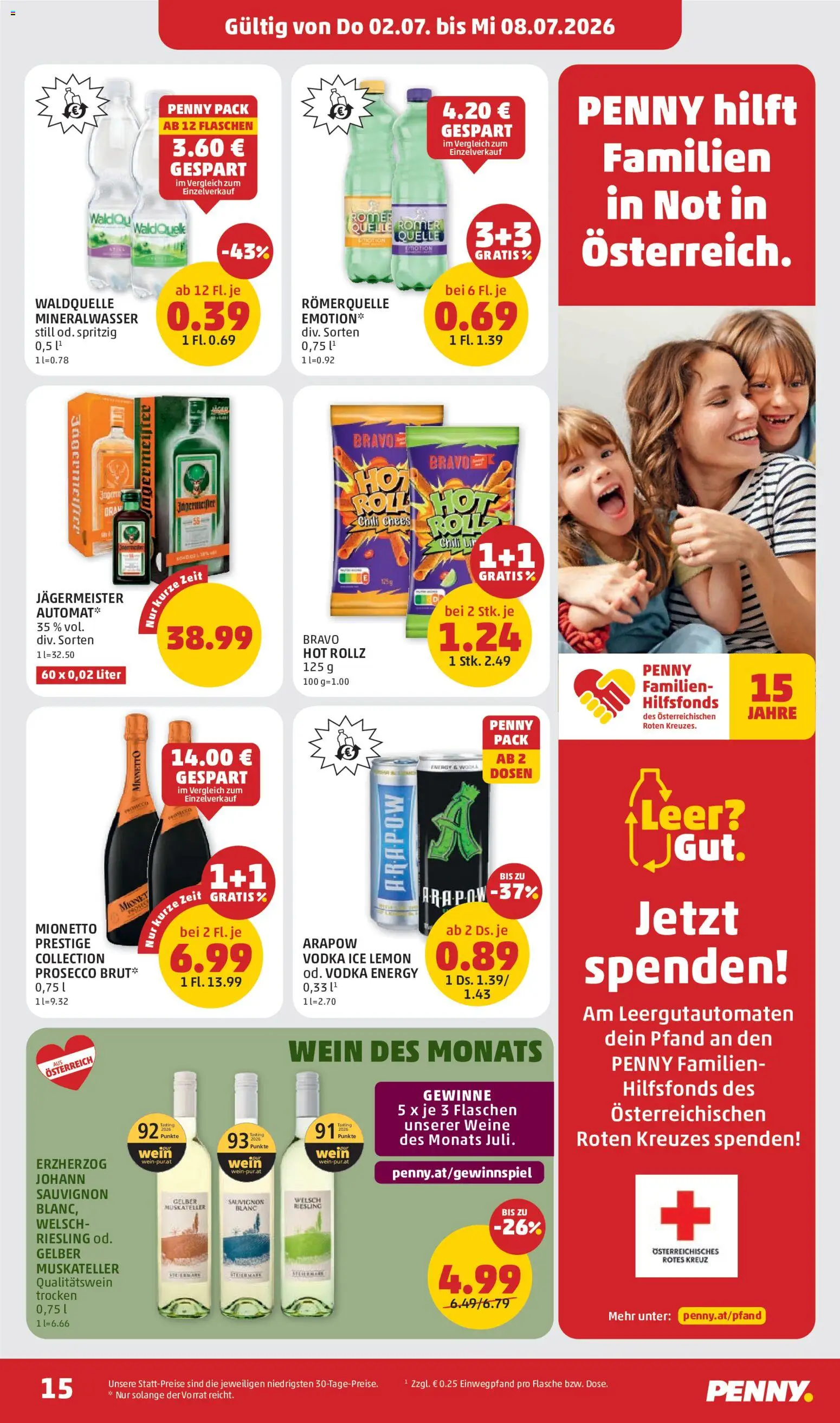 Penny Markt Flugblatt gültig ab 02.07.2026 | Seite: 15 | Produkte: Wein